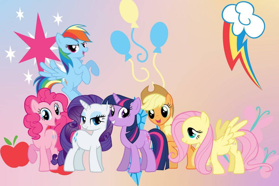 My Little Pony Mane Six Squad Background