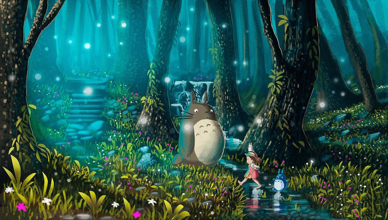 My Neighbor Totoro Cartoon Background
