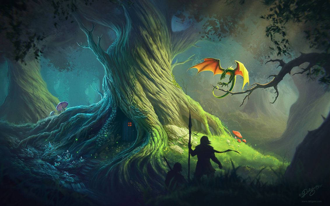 Mystical Tree Deviantart Background
