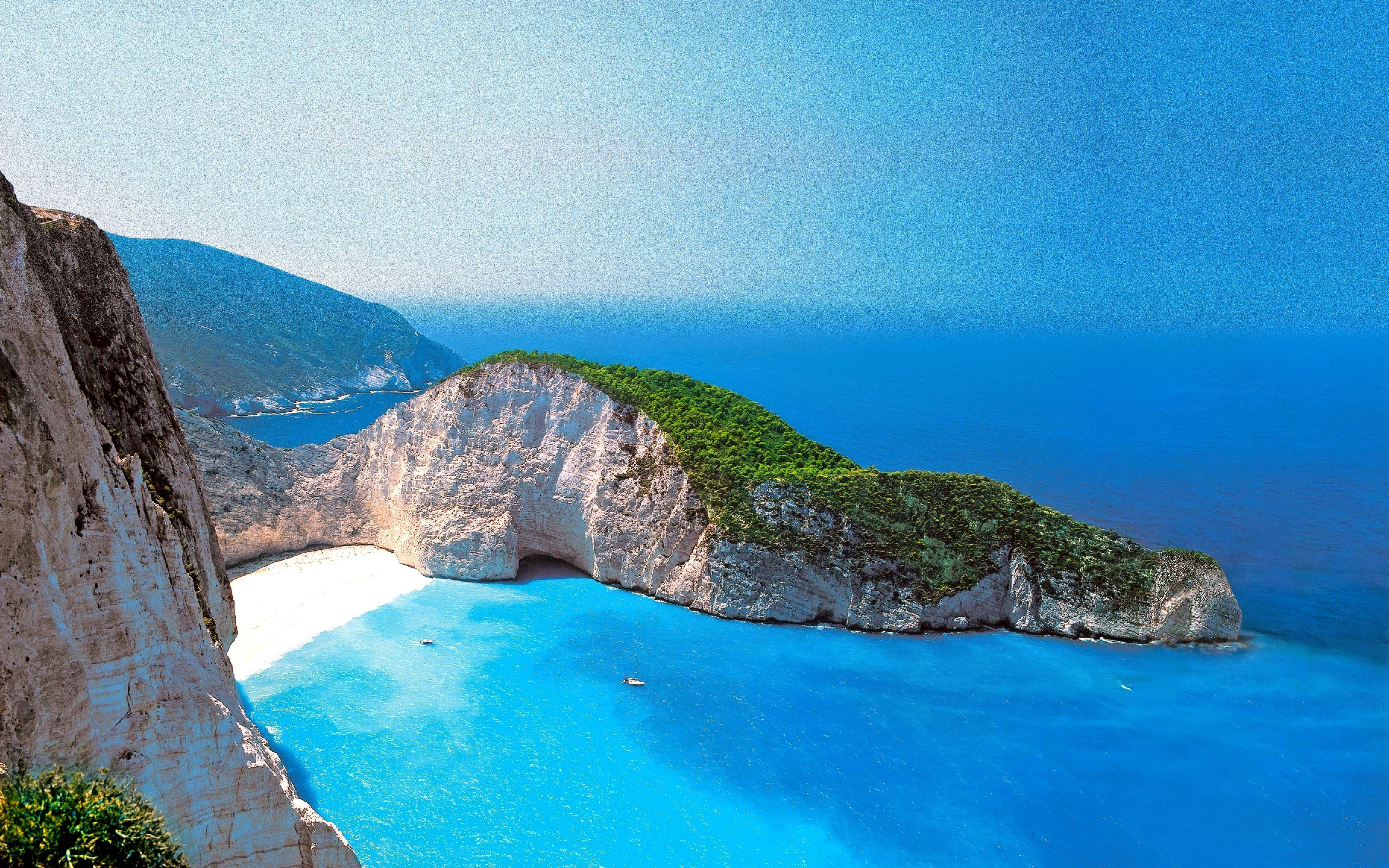 Navagio Bay In Greece Background