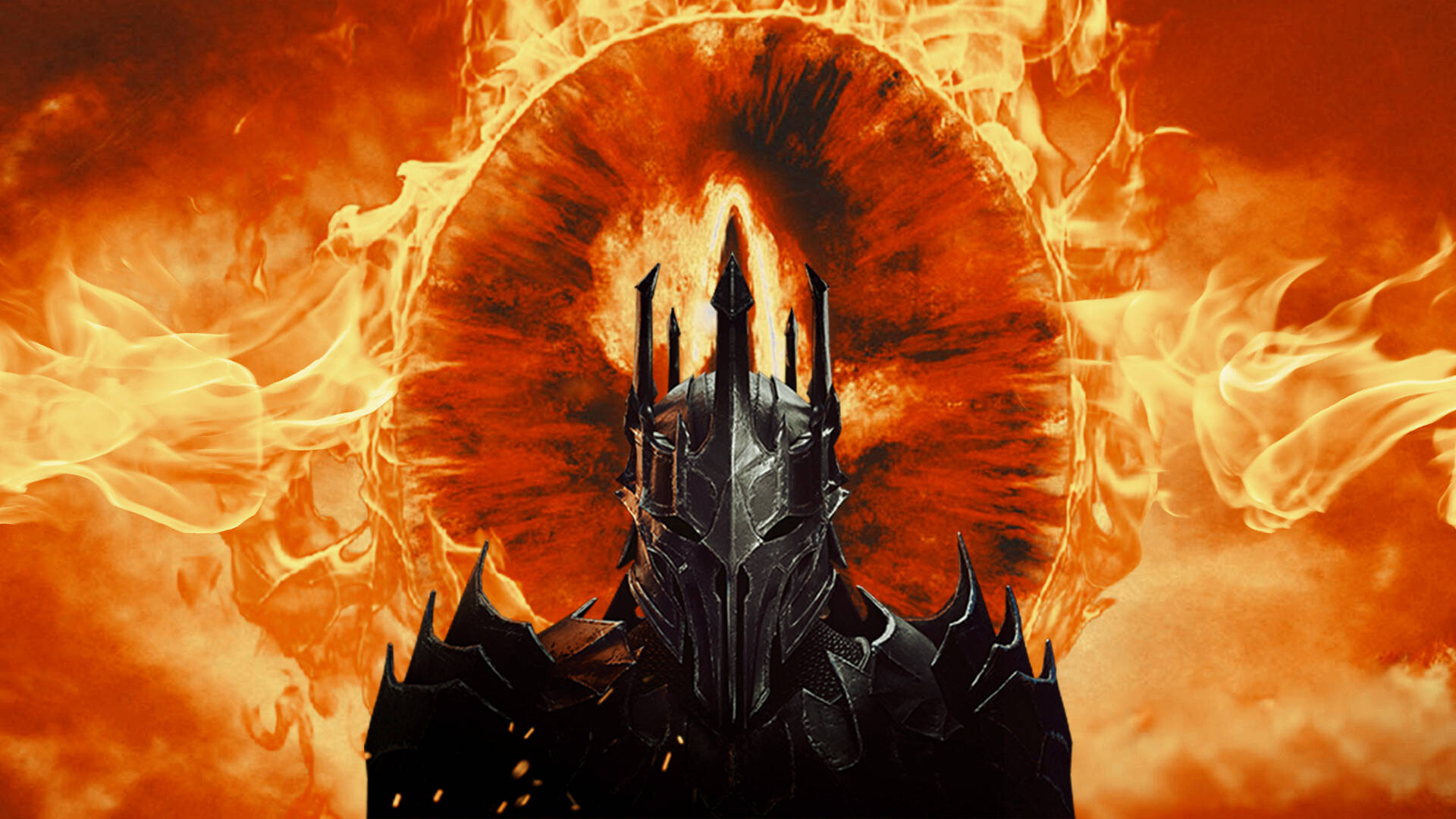 Download Necromancer And Eye Of Sauron Wallpaper