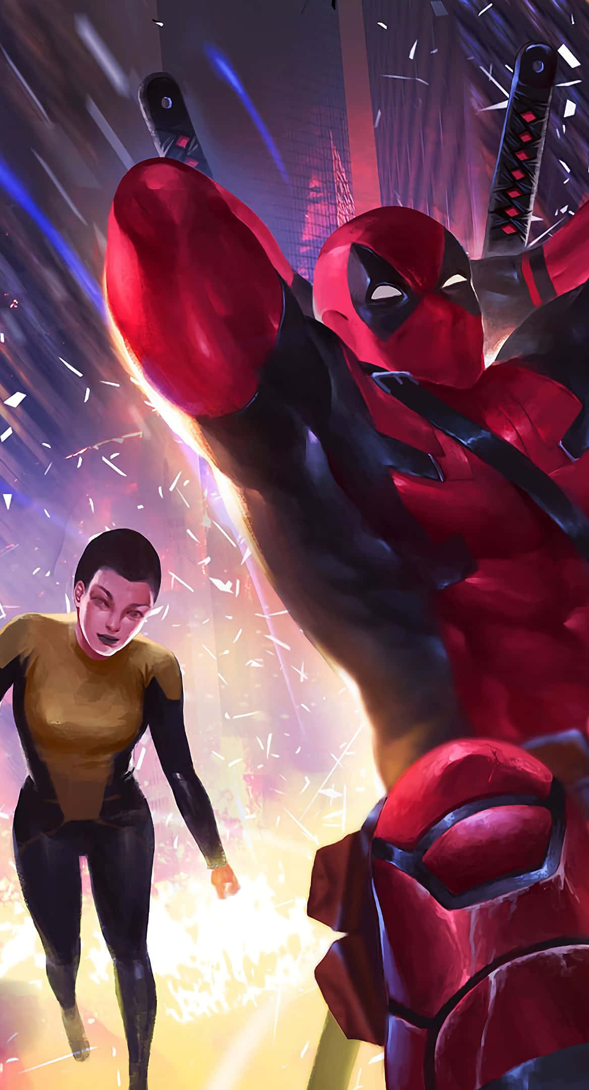 Download Negasonic Teenage Warhead in Action Wallpaper | Wallpapers.com