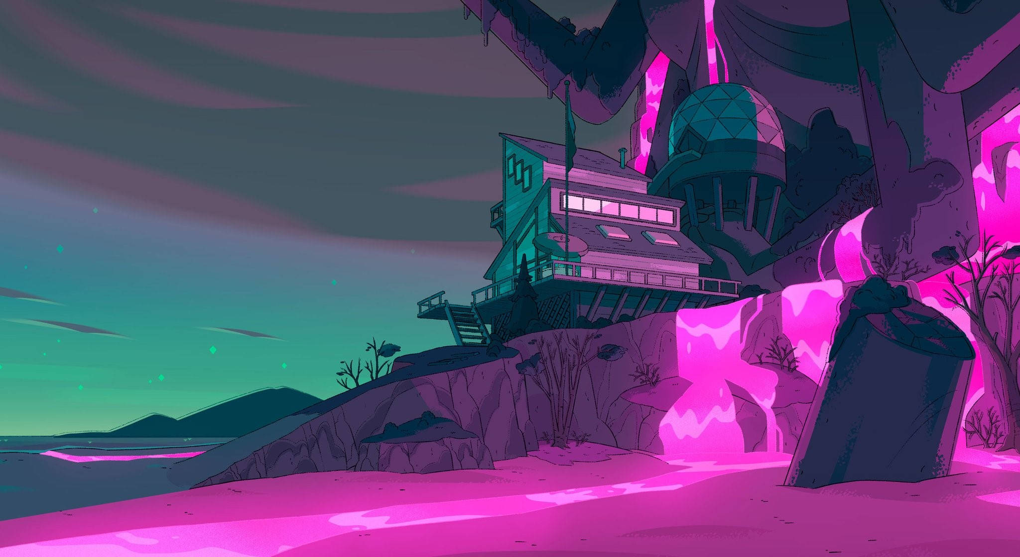 Download Mountain Bridge From Steven Universe Ipad Wallpaper ...