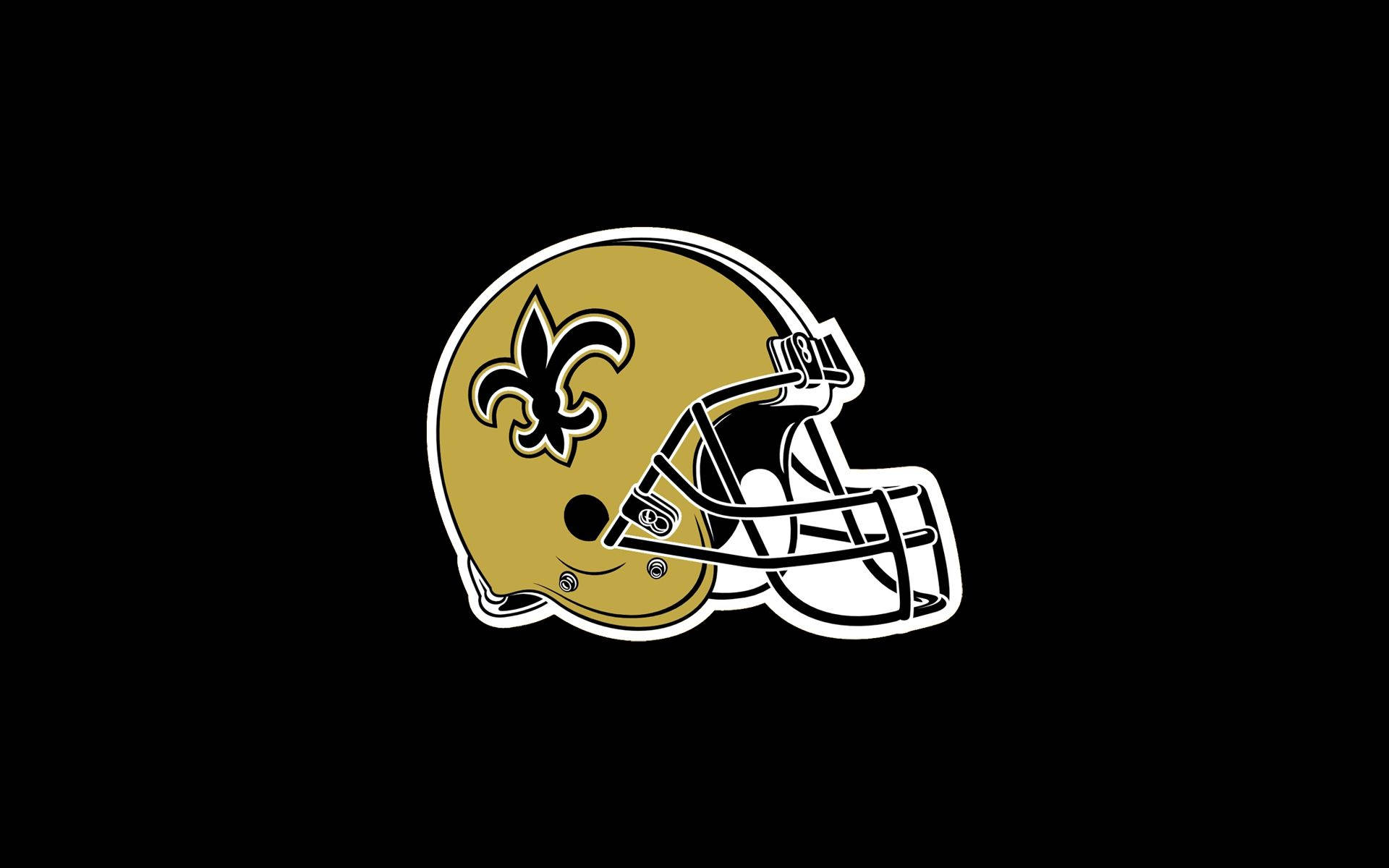 New Orleans Saints Helmet Simple Artwork Background