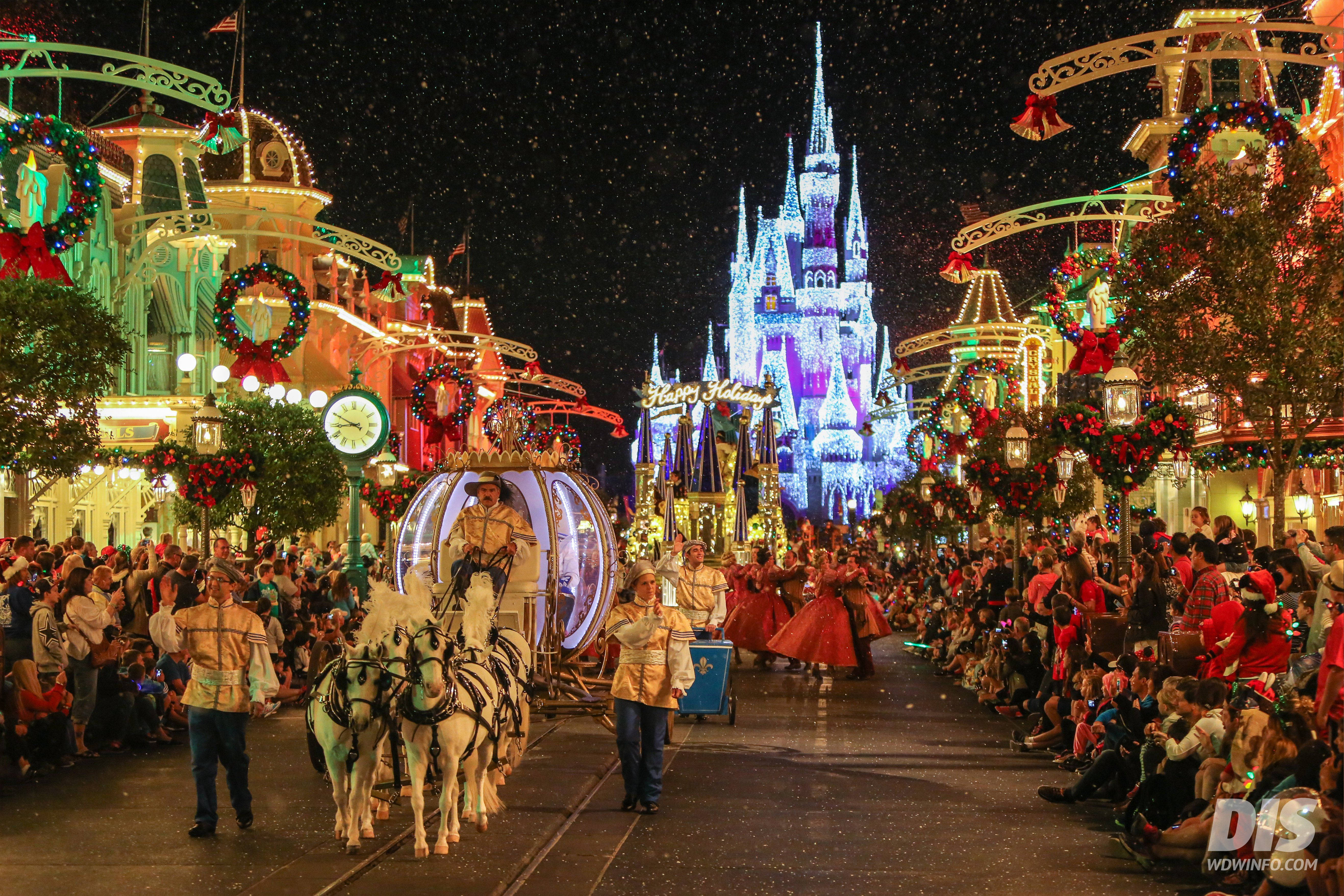 Night Parade At Disney World Background