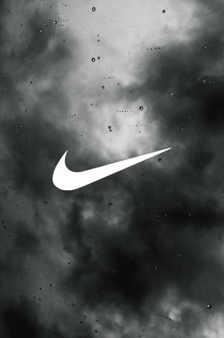 Nike Logo On A Black And White Background Background