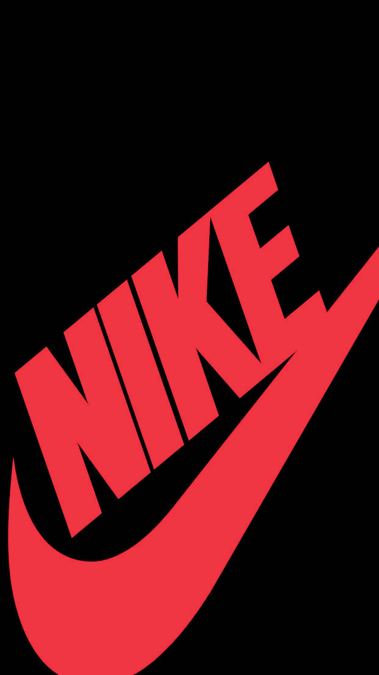 Nike Logo On A Black Background Background