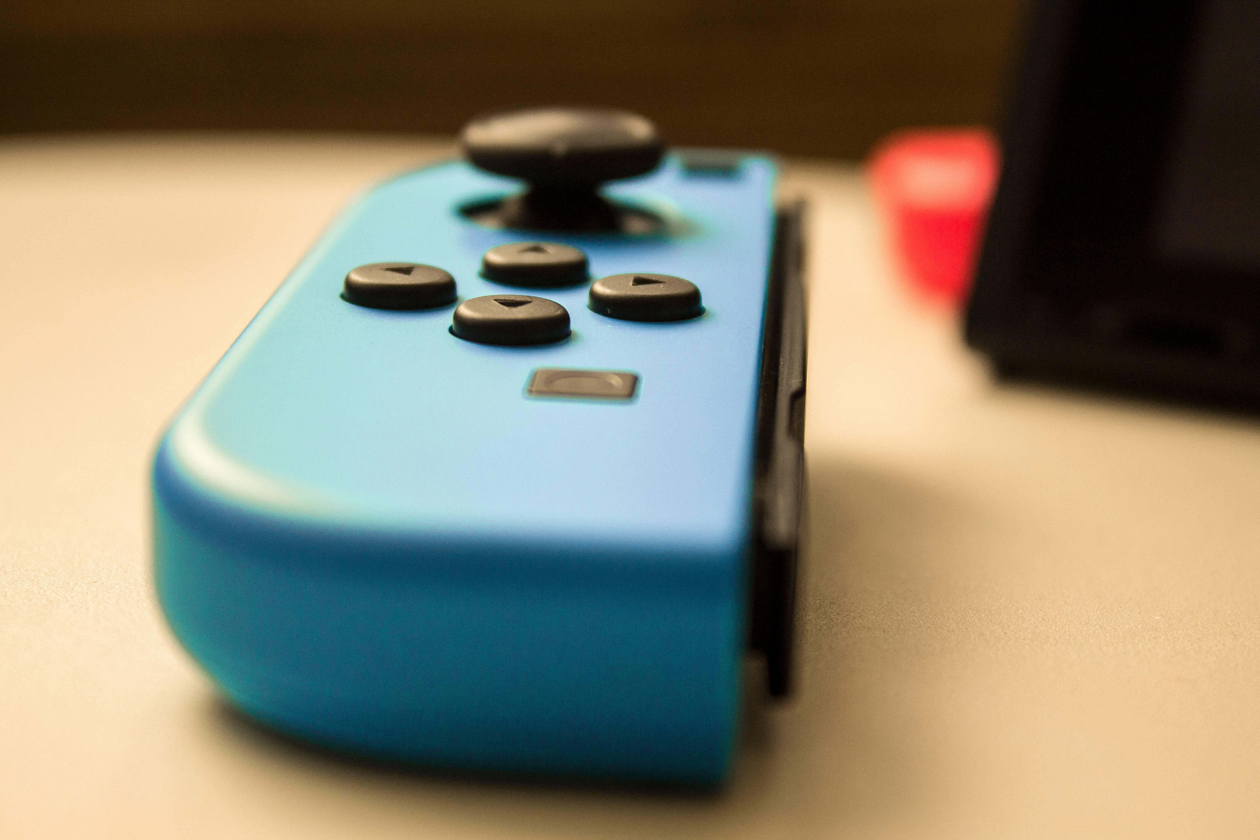 Nintendo Switch Blue Controller Background