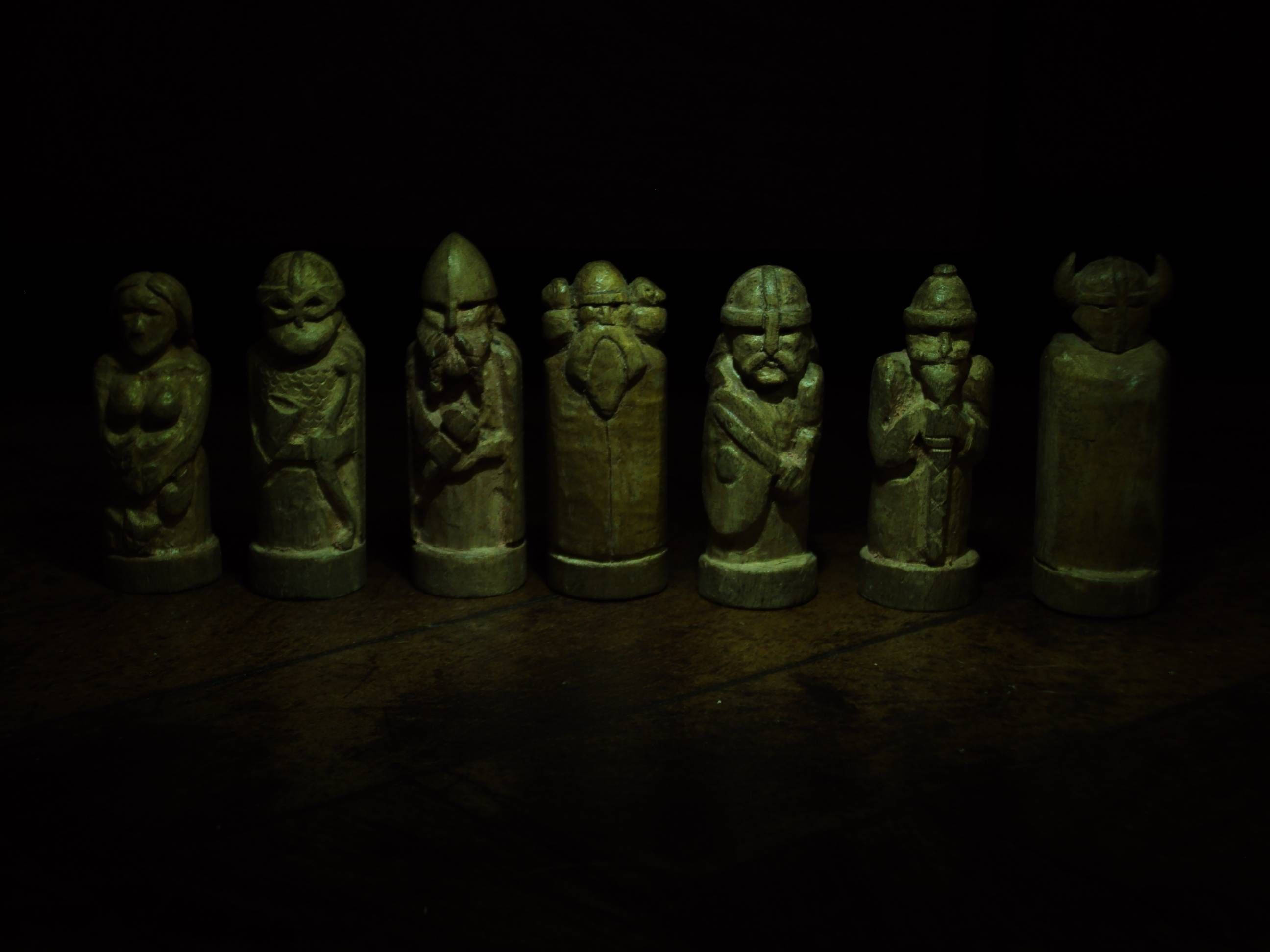 Norse God Figurines Background
