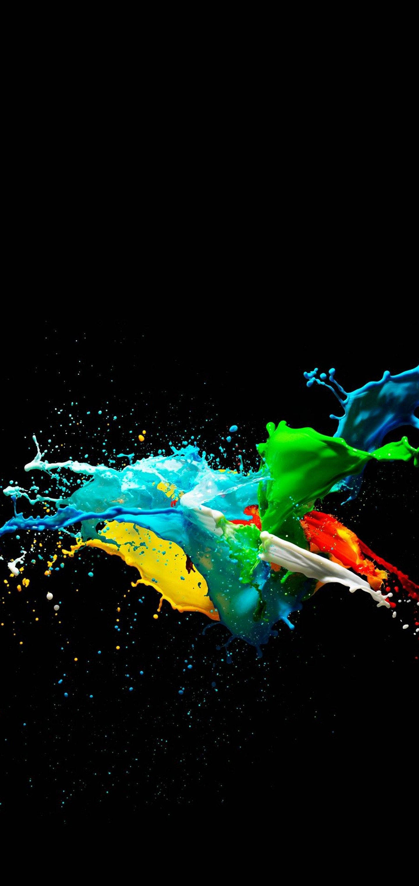 Note 10 Colored Liquid Art Background