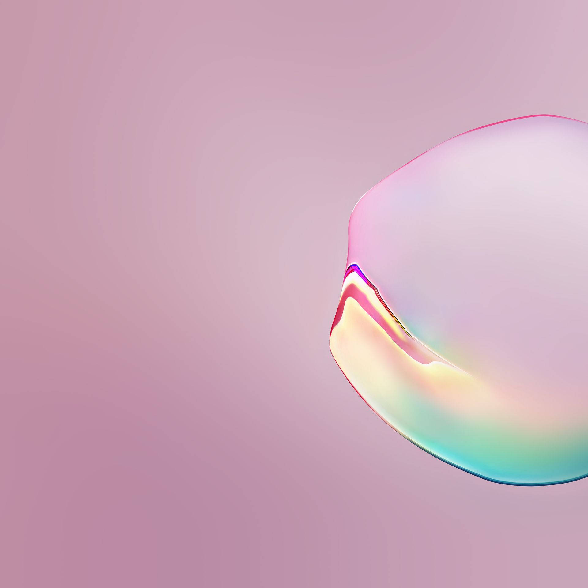 Note 10 Pink Water Droplet Background