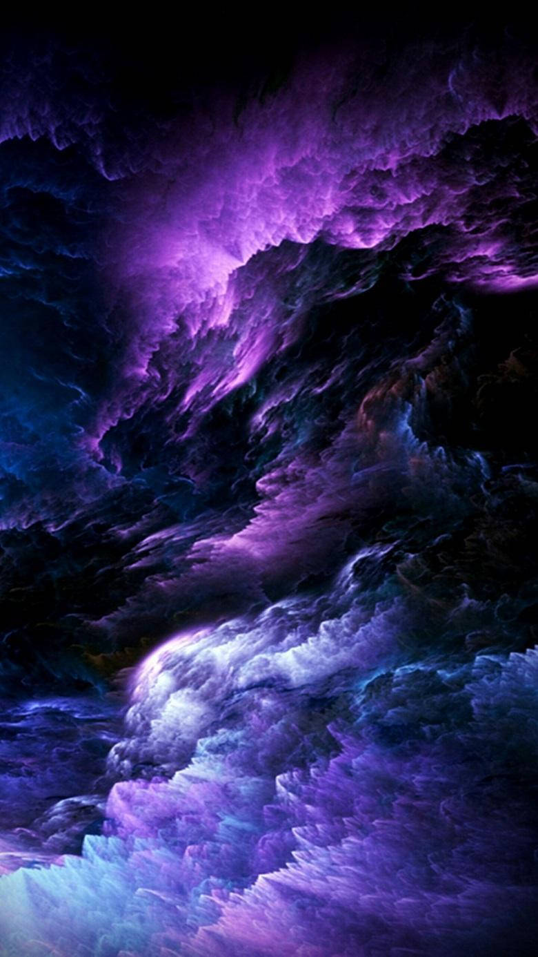 Note 10 Thick Purple Cloud Background