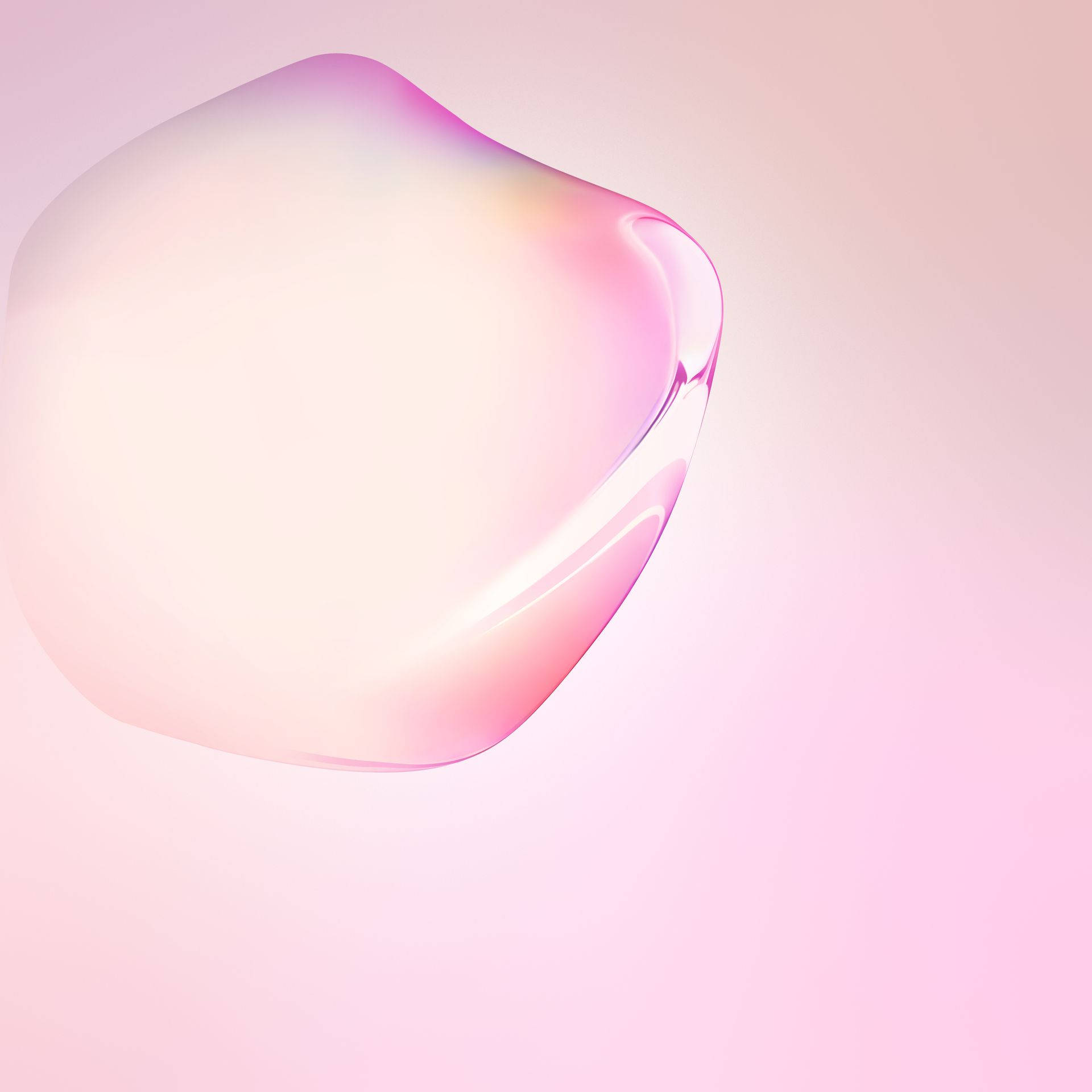 Note 10 Water Drop In Pink Background