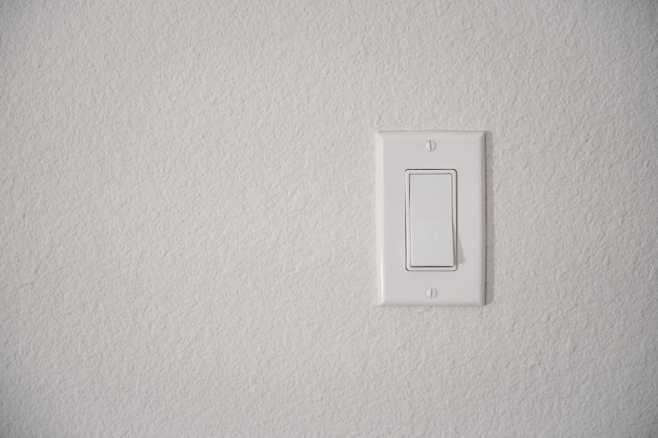 Off White Light Switch Background