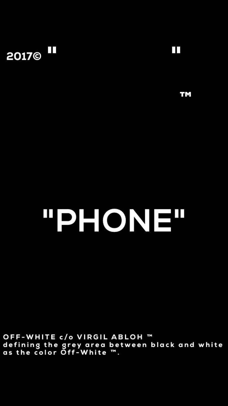 Off White Phone Quotation Background