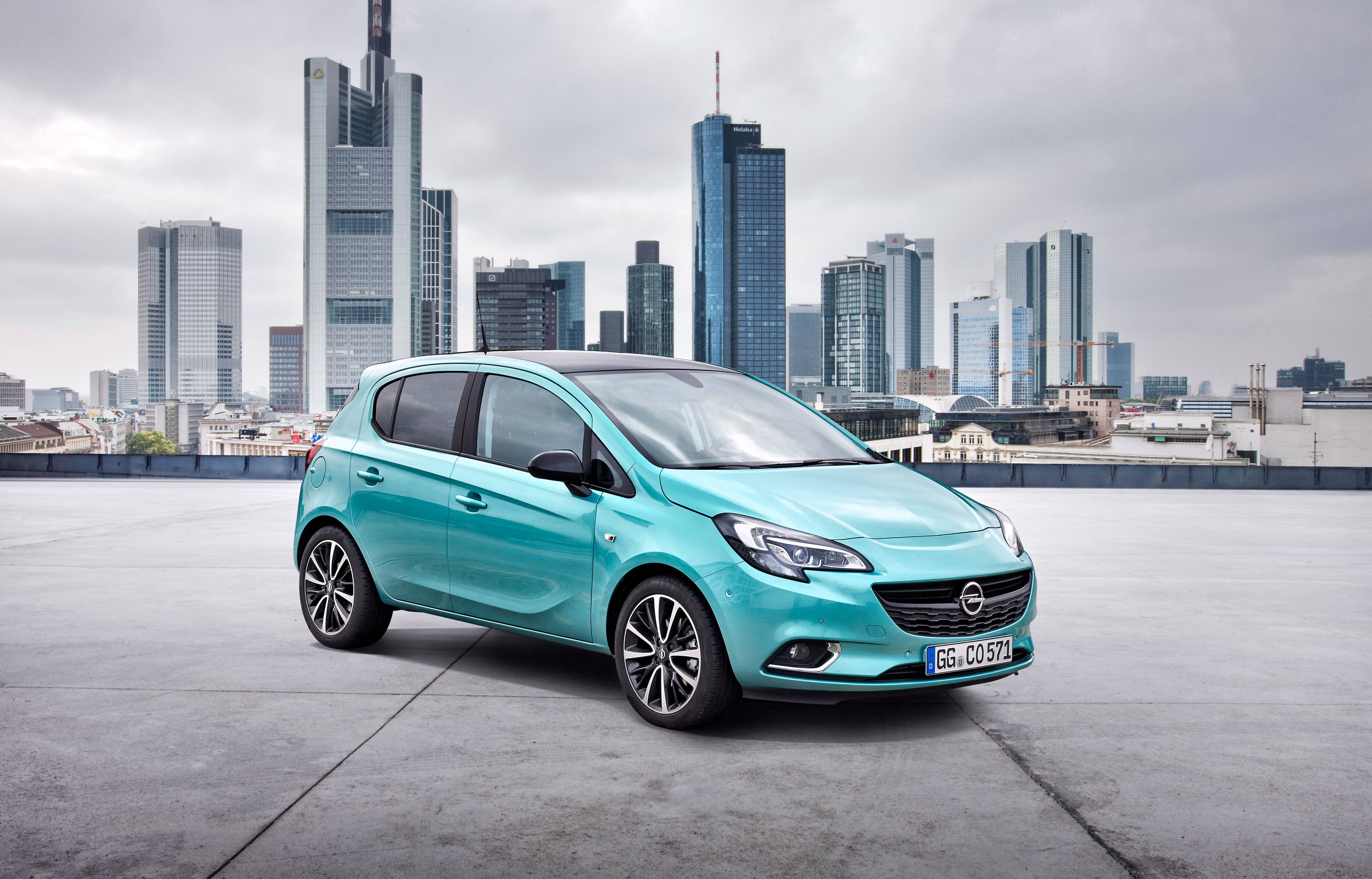 Opel Corsa Light Blue Background