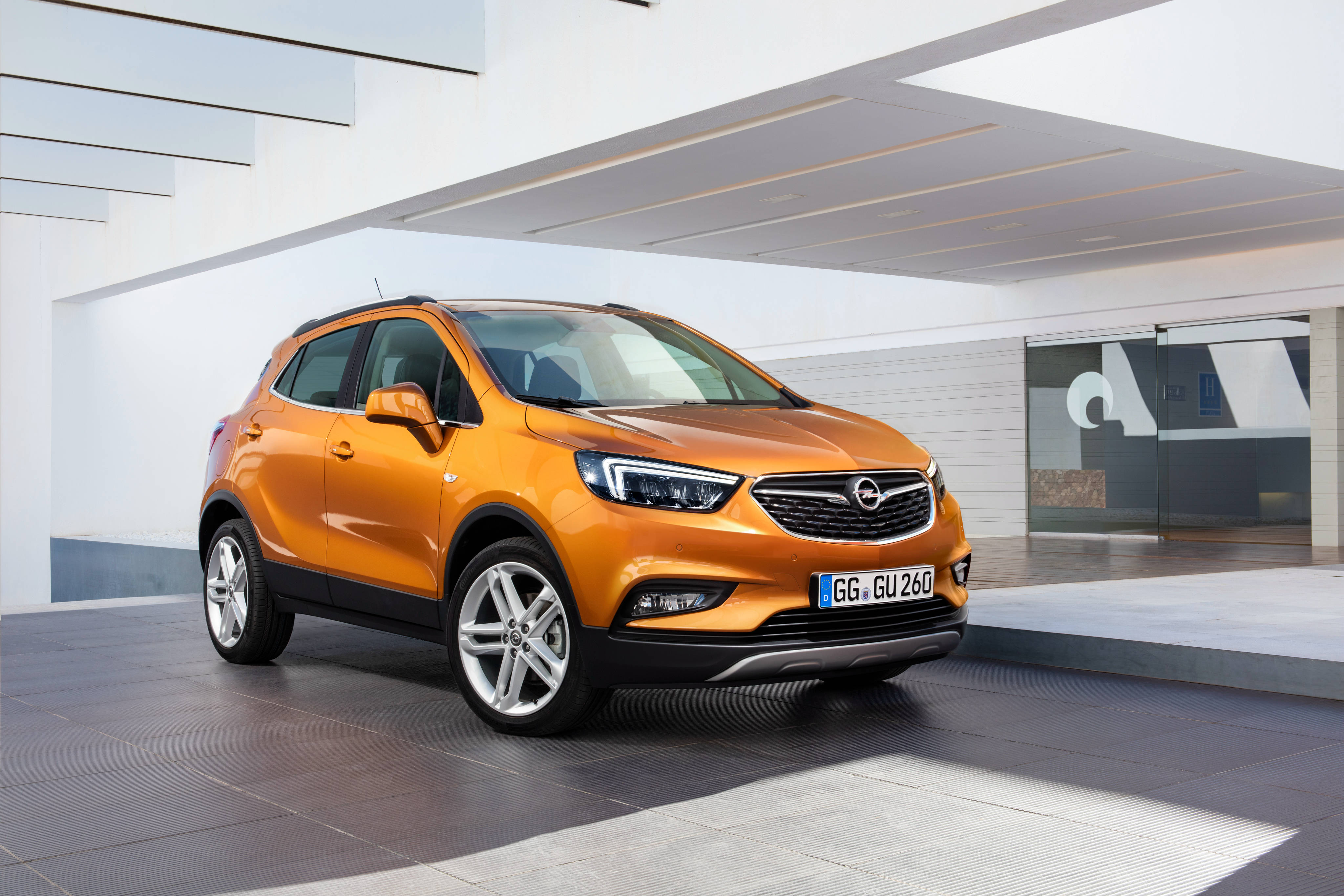 Opel Mokka X Orange Background