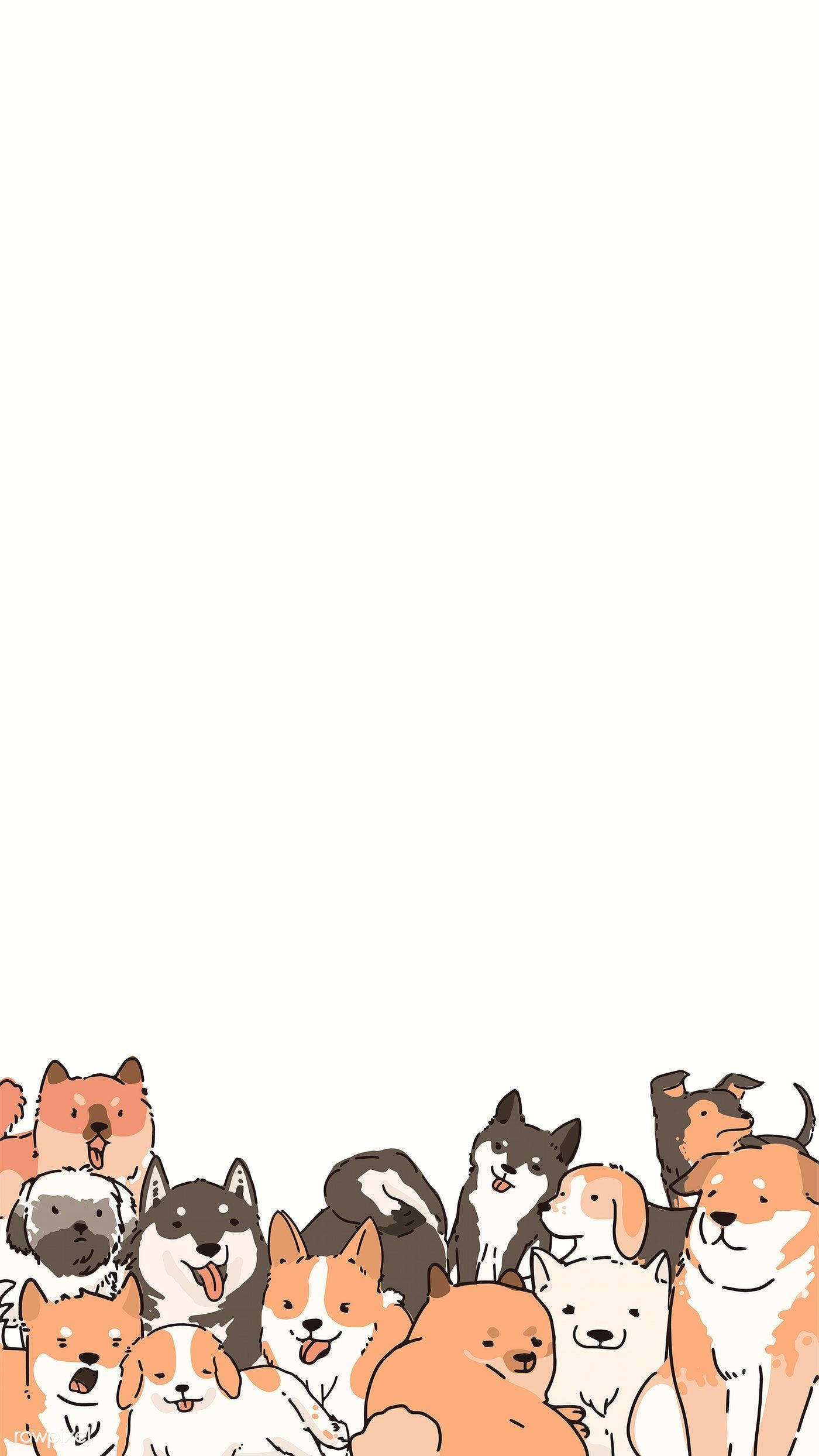 Download Orange And Black Cartoon Dogs Wallpaper 