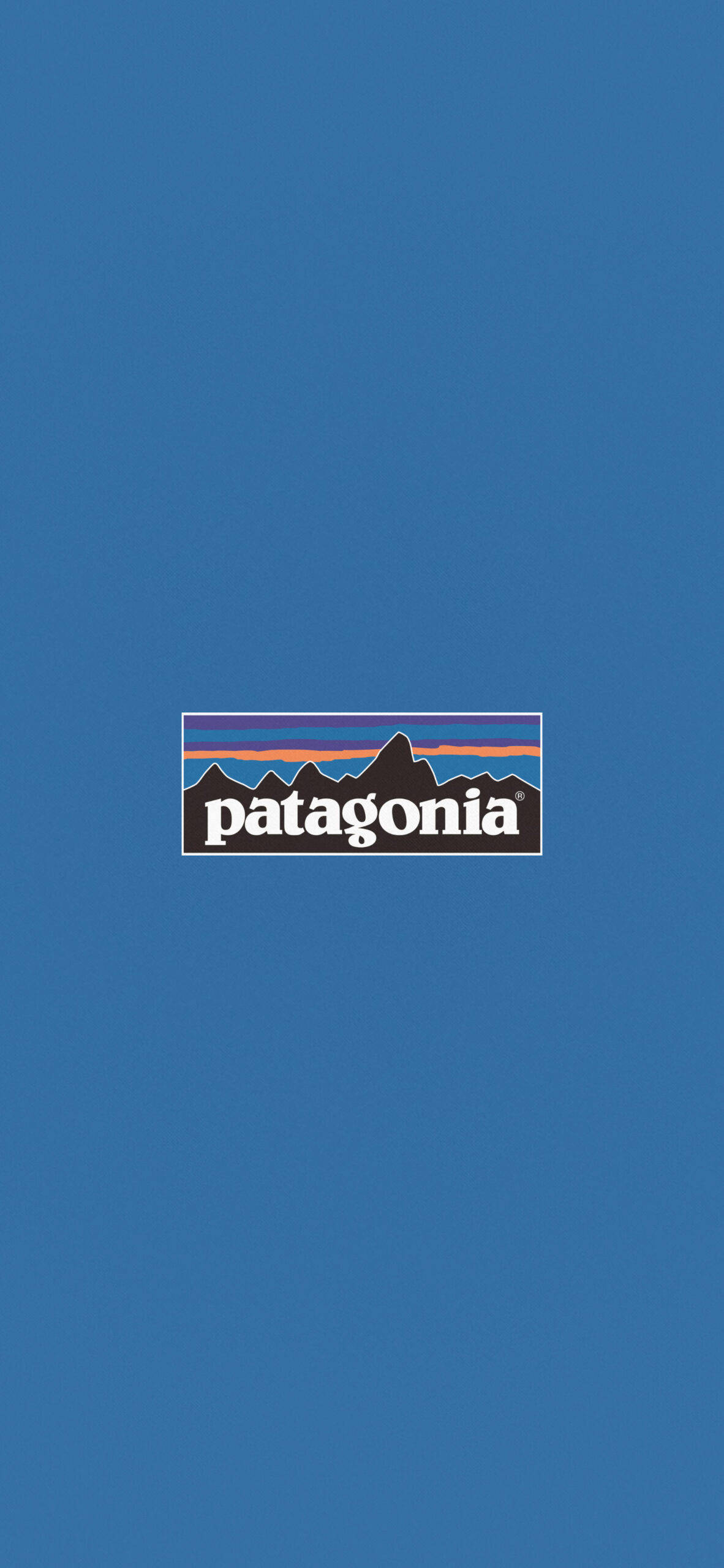 Downloaden Blaues Logo Von Patagonia Aesthetic | Wallpapers.com