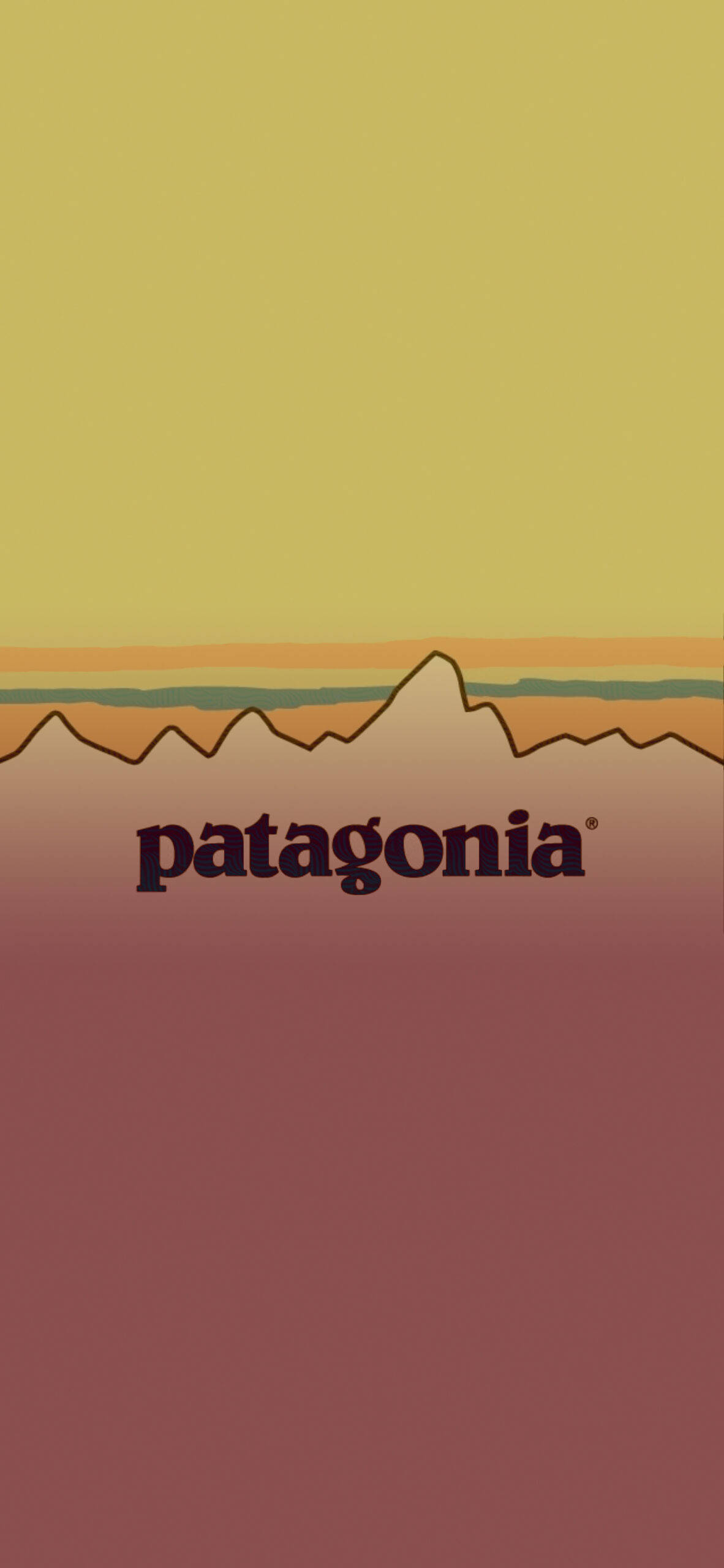Download Patagonia Brown Yellow Logo Wallpaper | Wallpapers.com
