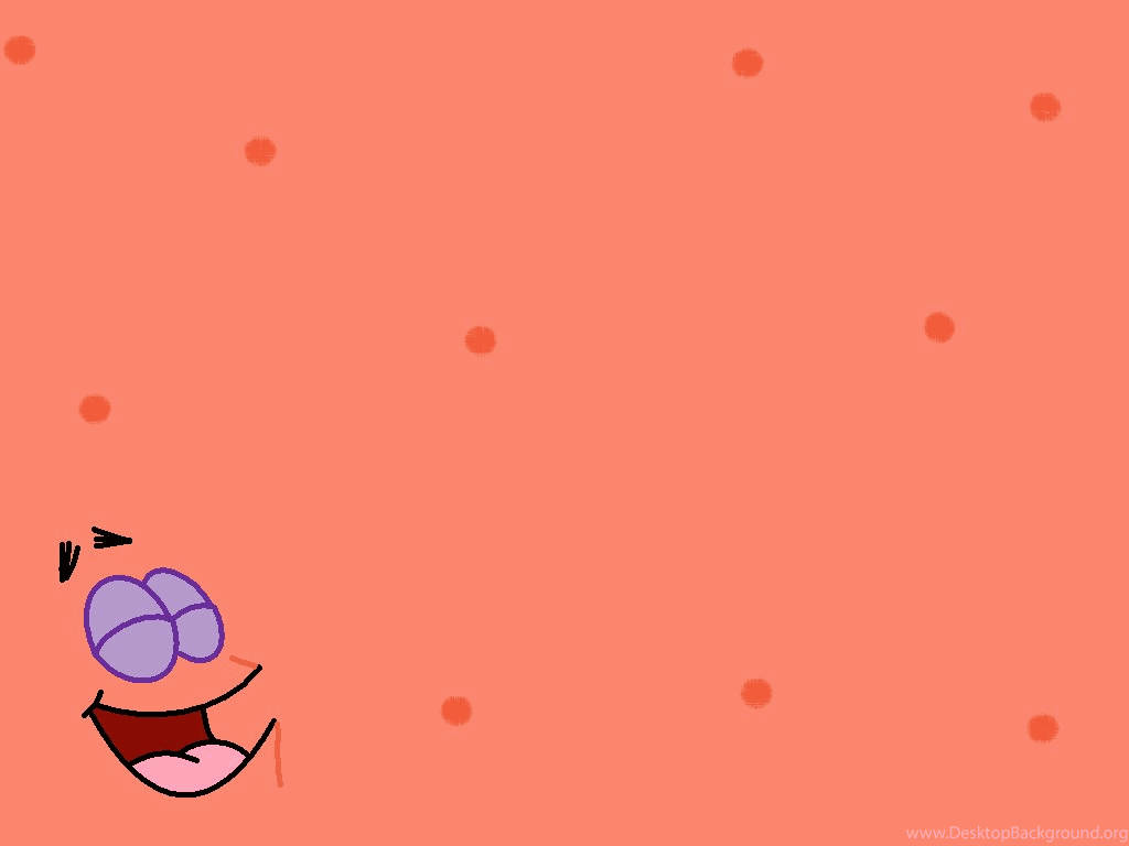 Patrick Star Happy Face Background
