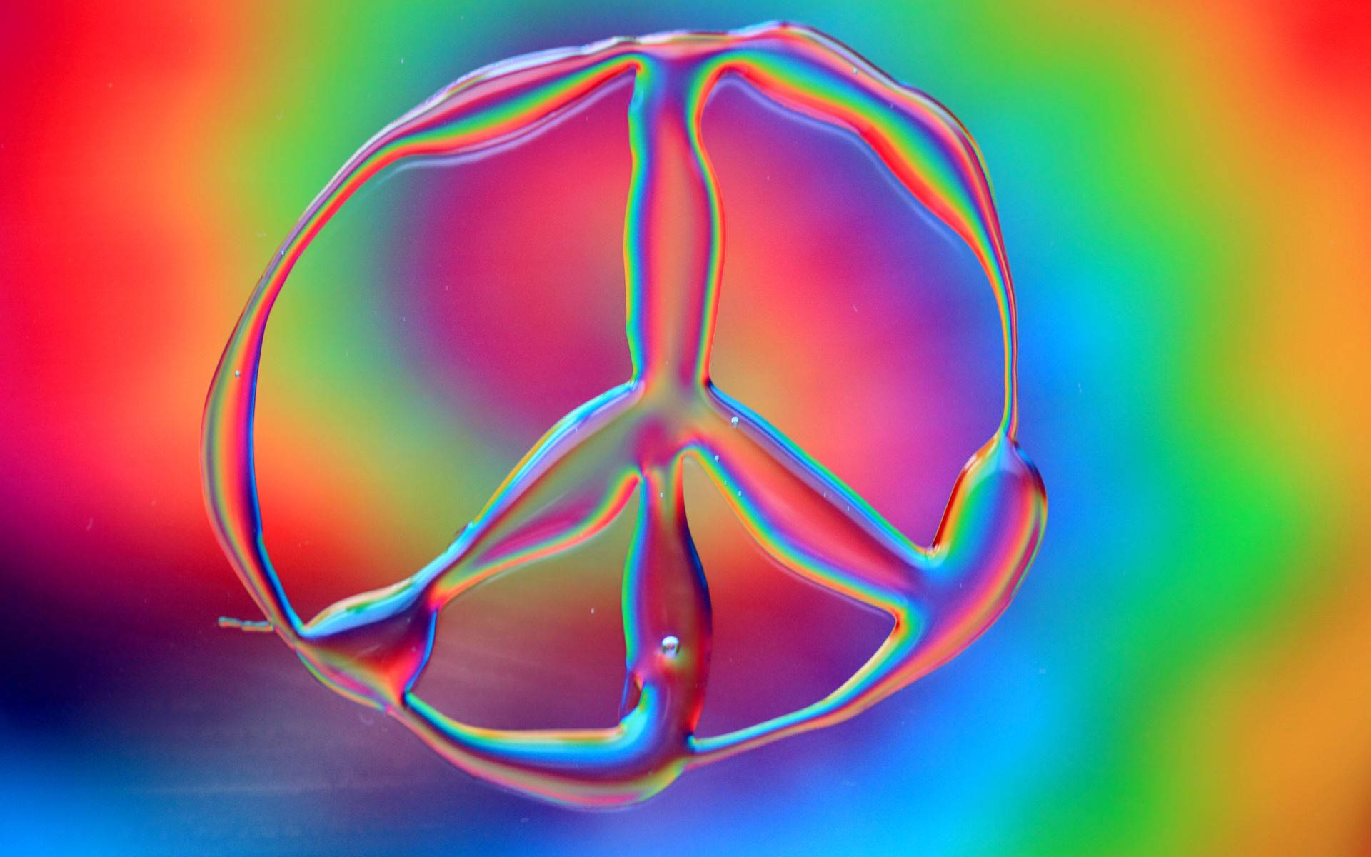 Peace Sign Liquid State Tie Dye Background