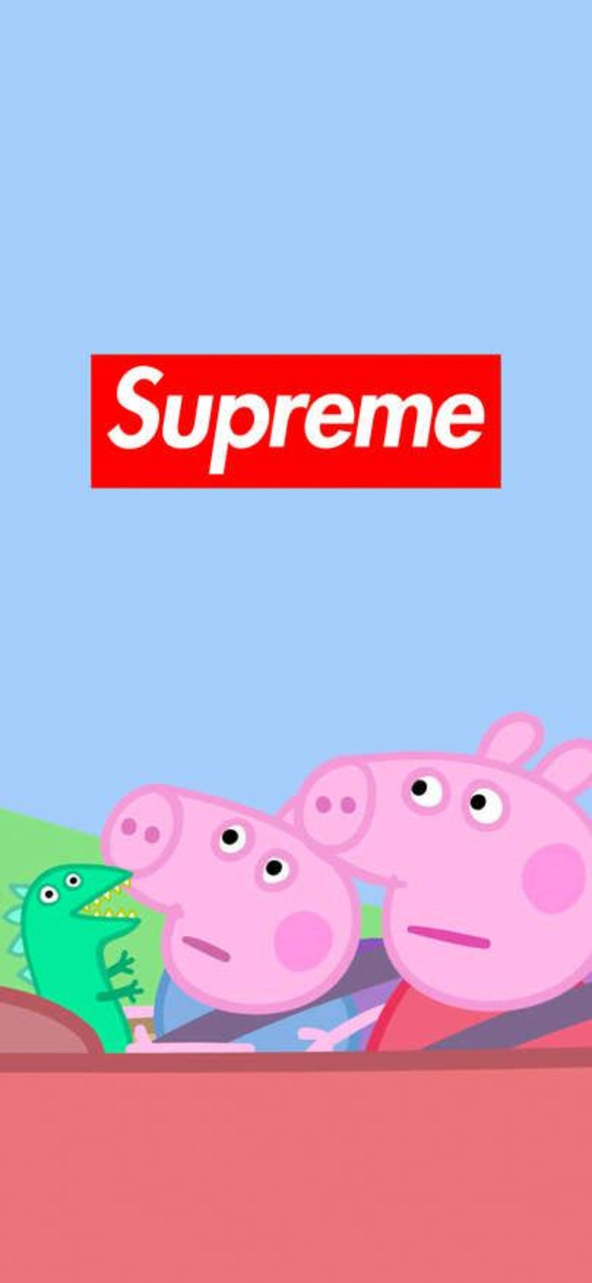 Peppa Pig Supreme Phone Background