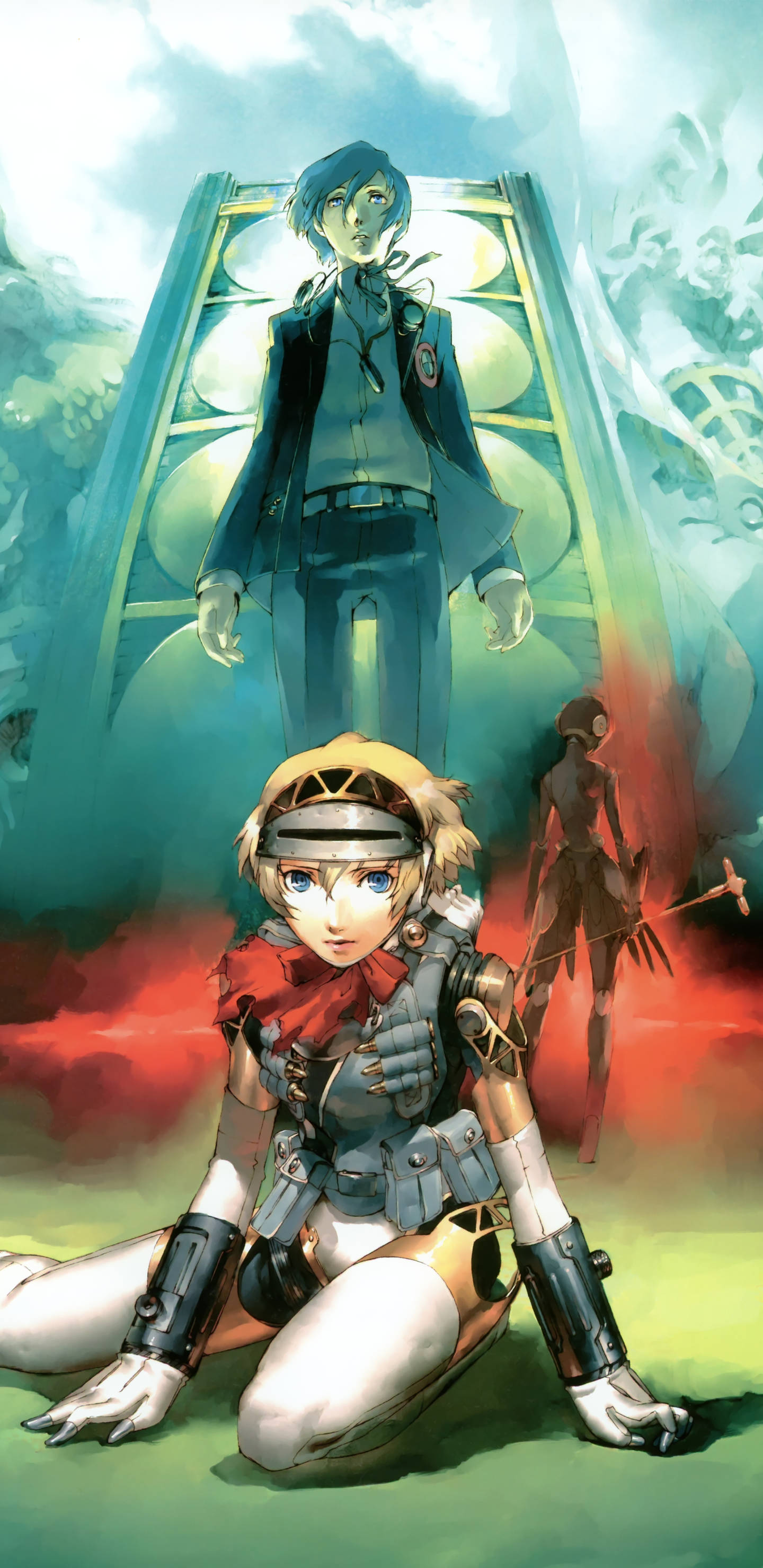 Persona 3 Aigis And Minato Background