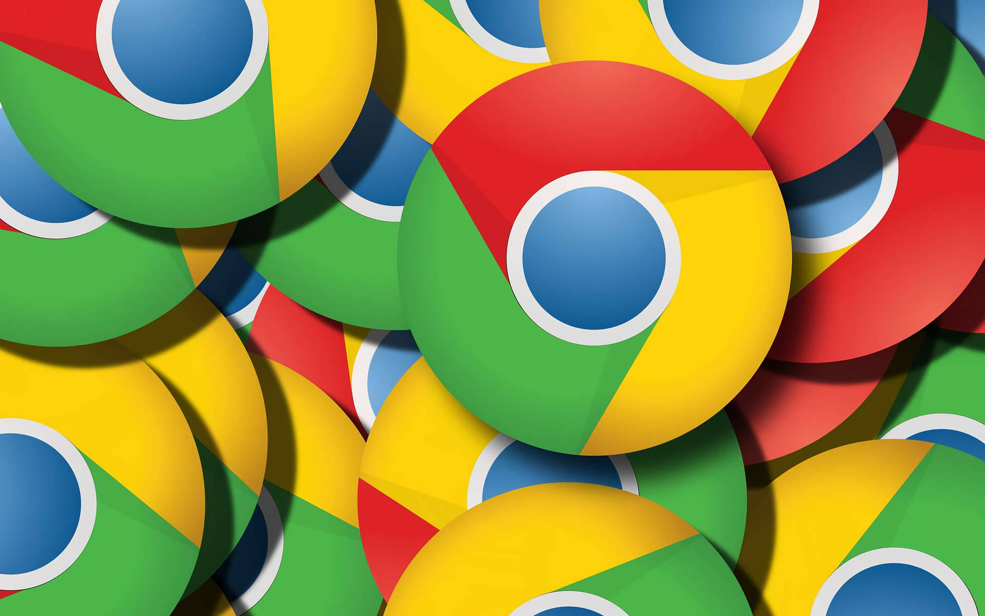 Pile Of Google Chrome Icons Background