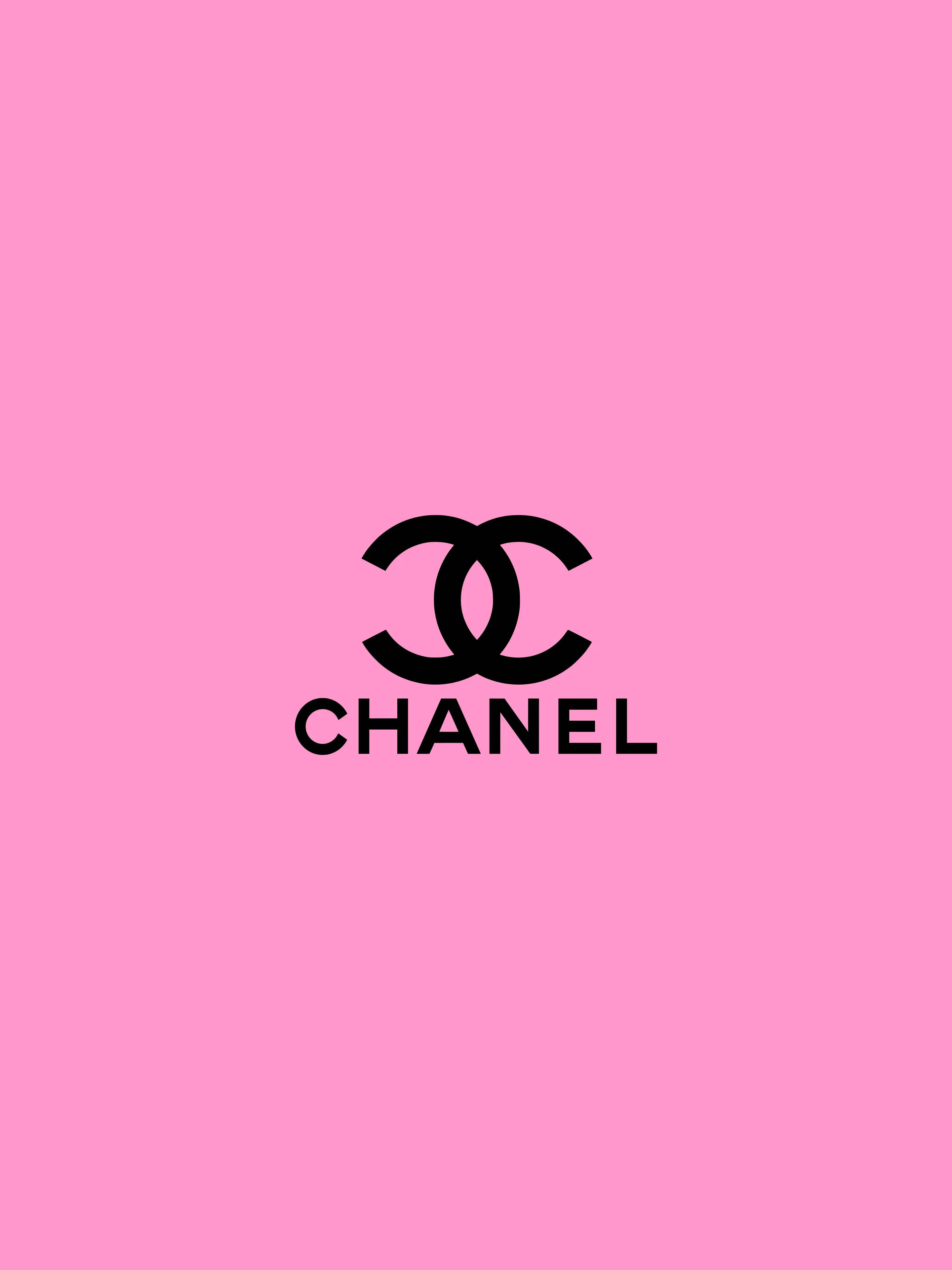Download Lip Marks With Pink Chanel Logo Wallpaper | Wallpapers.com
