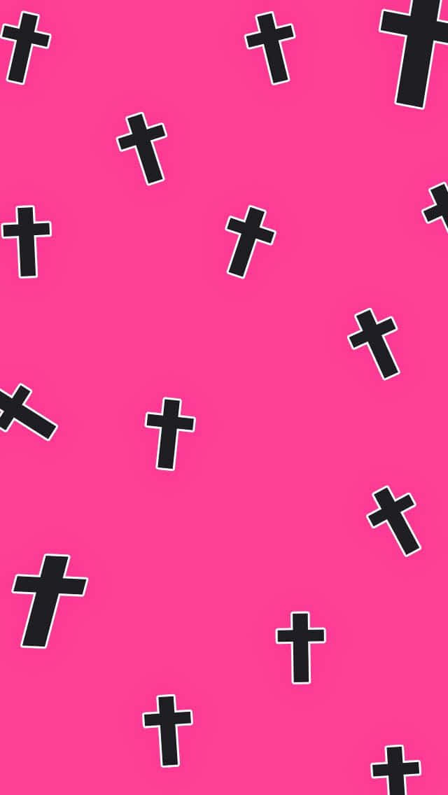 Download Pink Cross Wallpaper | Wallpapers.com