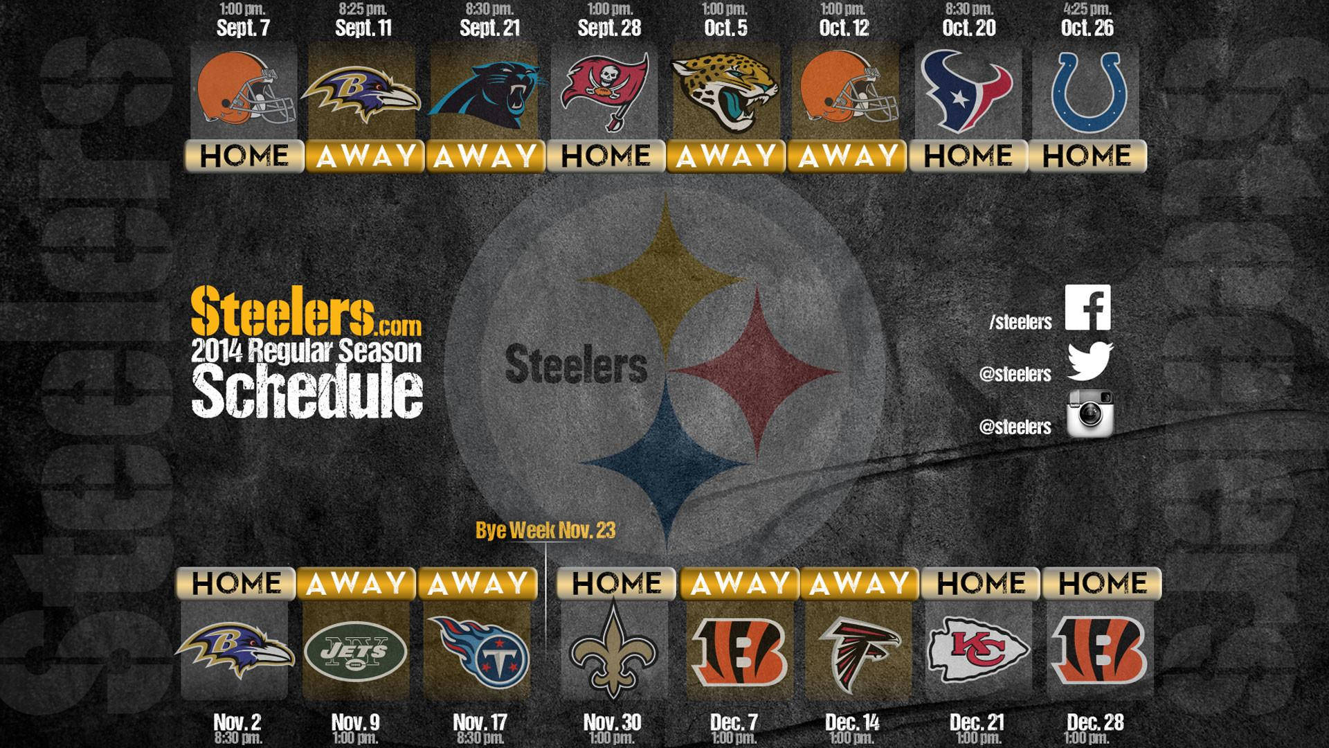 Pittsburgh Steelers 2014 Schedule Background