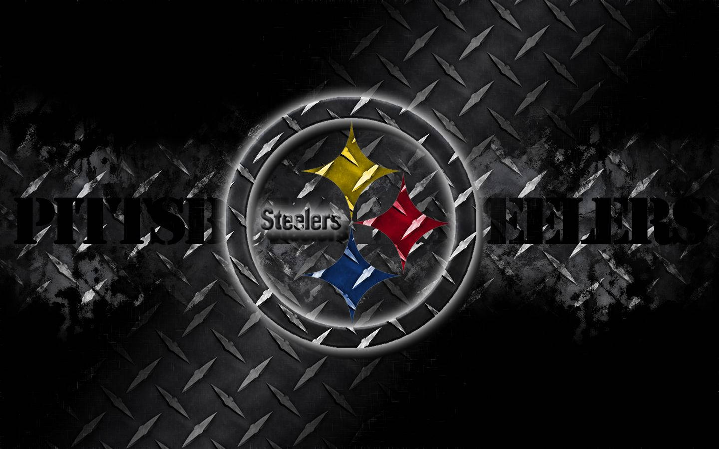 Pittsburgh Steelers Checker Plate Logo Background