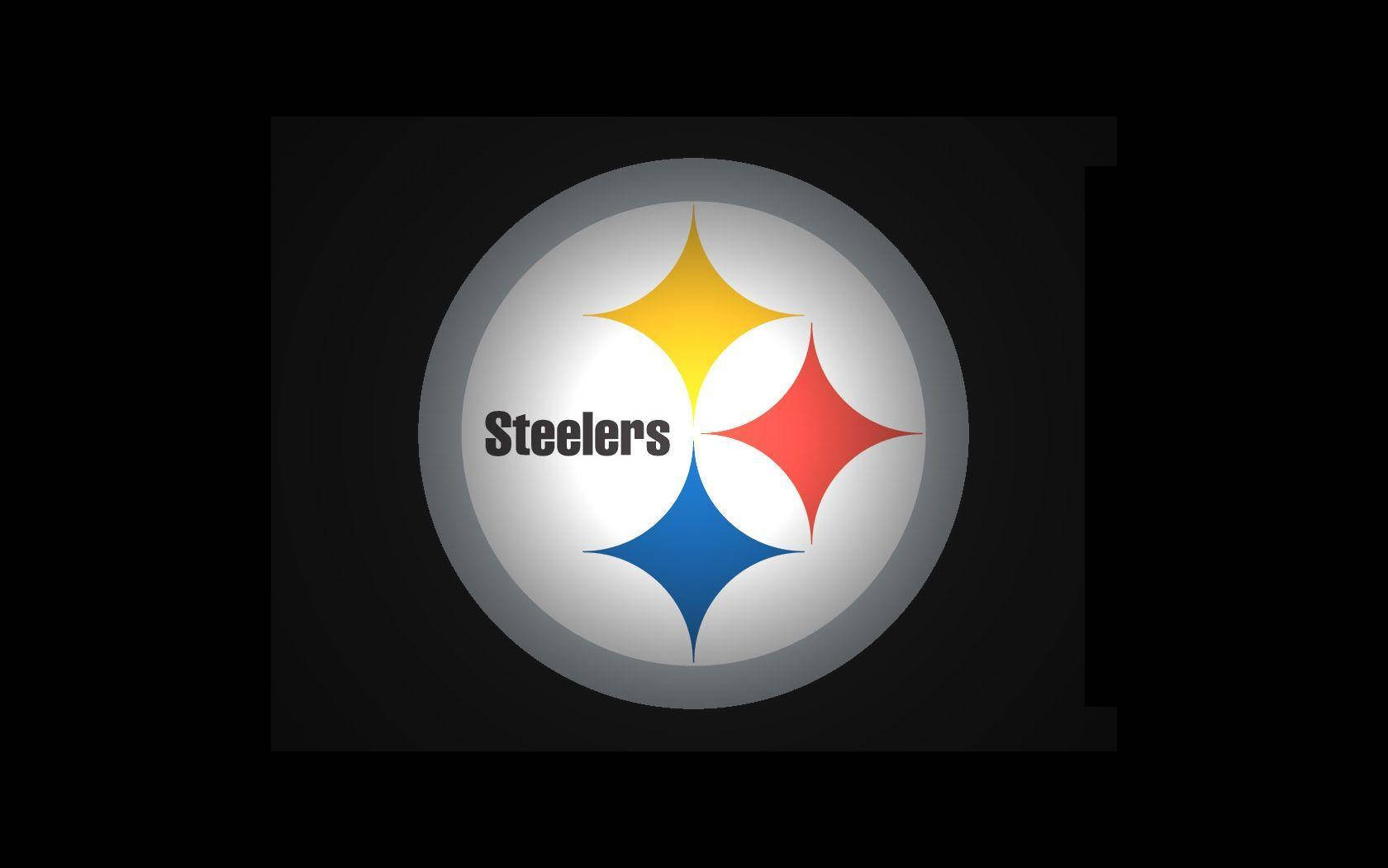 Pittsburgh Steelers Gray Black Logo Background