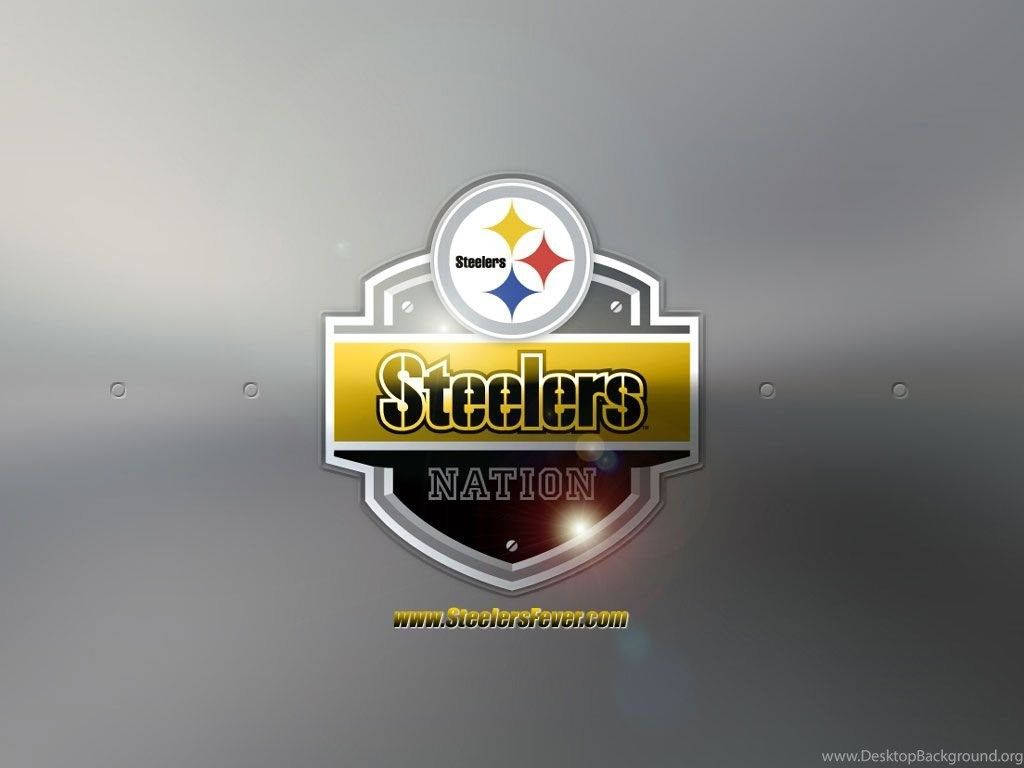 Pittsburgh Steelers Nation Football Logo Badge Background