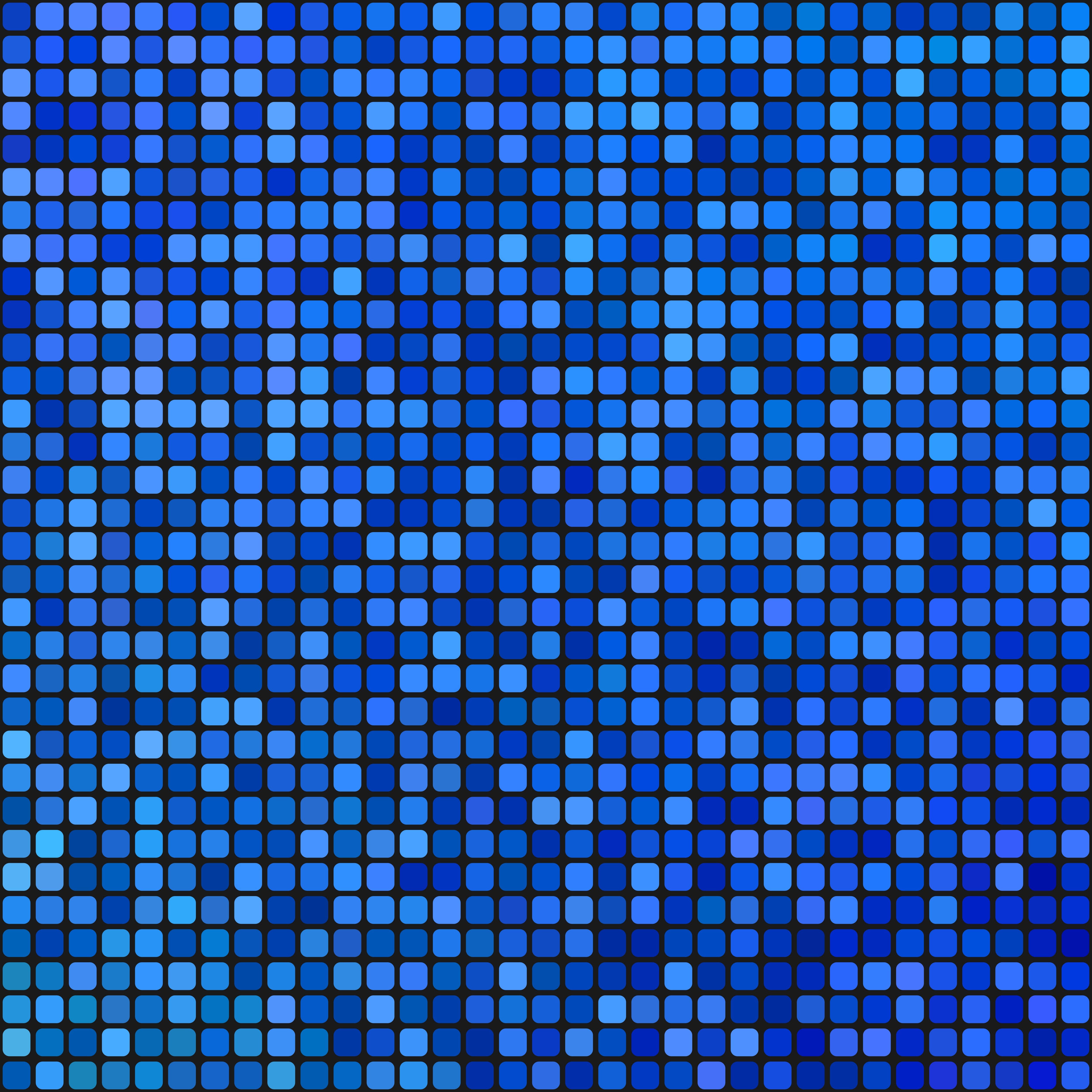 Pixel Mosaic Blue Background