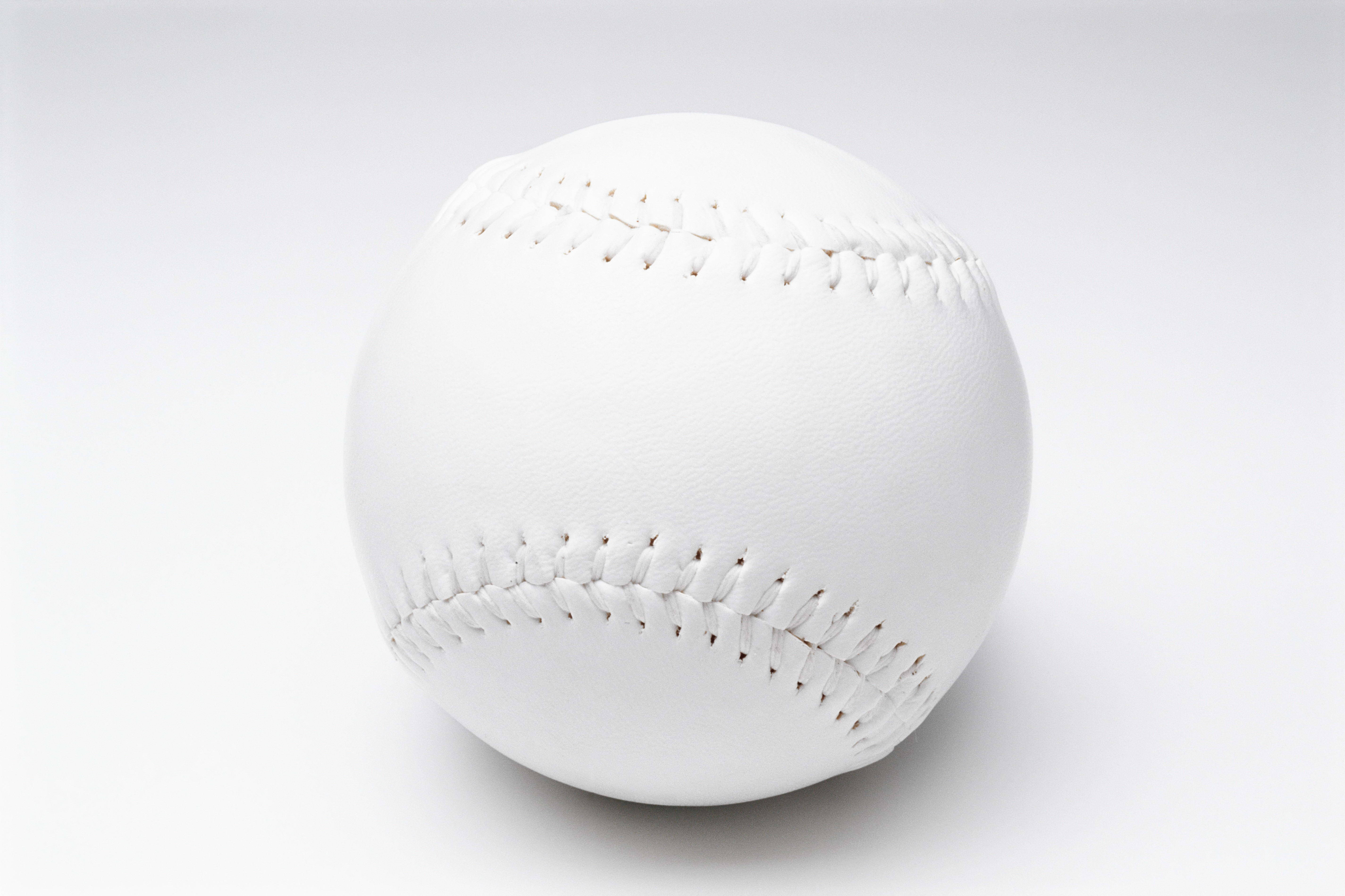 Plain White Baseball Background