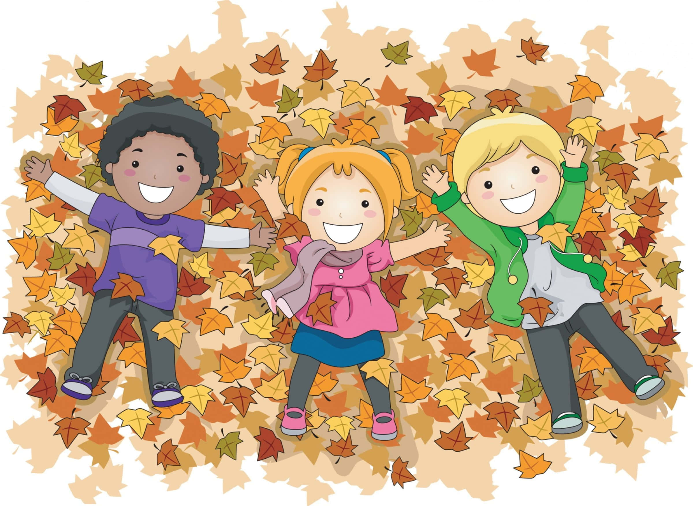 Во время каникул веселые. Осенние каникулы. Осень дети мультяшные. Дети осенью мультяшные. Клипарт дети осенью на прозрачном фоне.