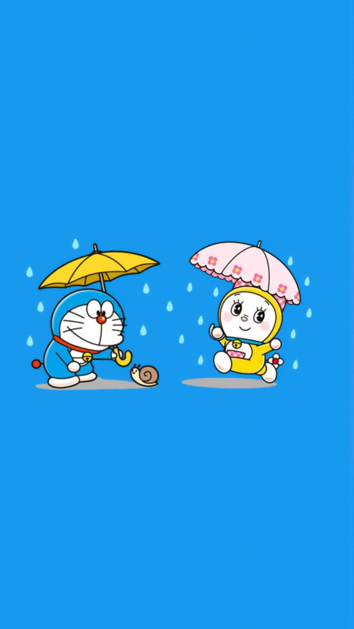 Download Playful Dorami And Doraemon Iphone Wallpaper Wallpapers Com