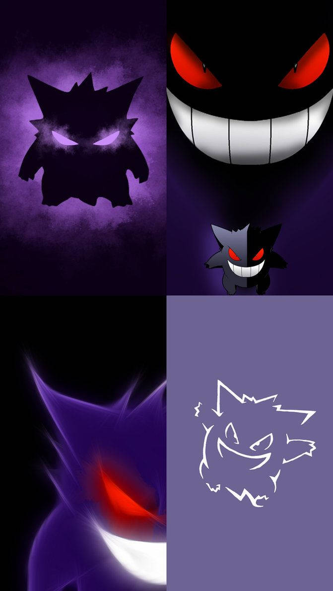 Pokemon Gengar Collage Background