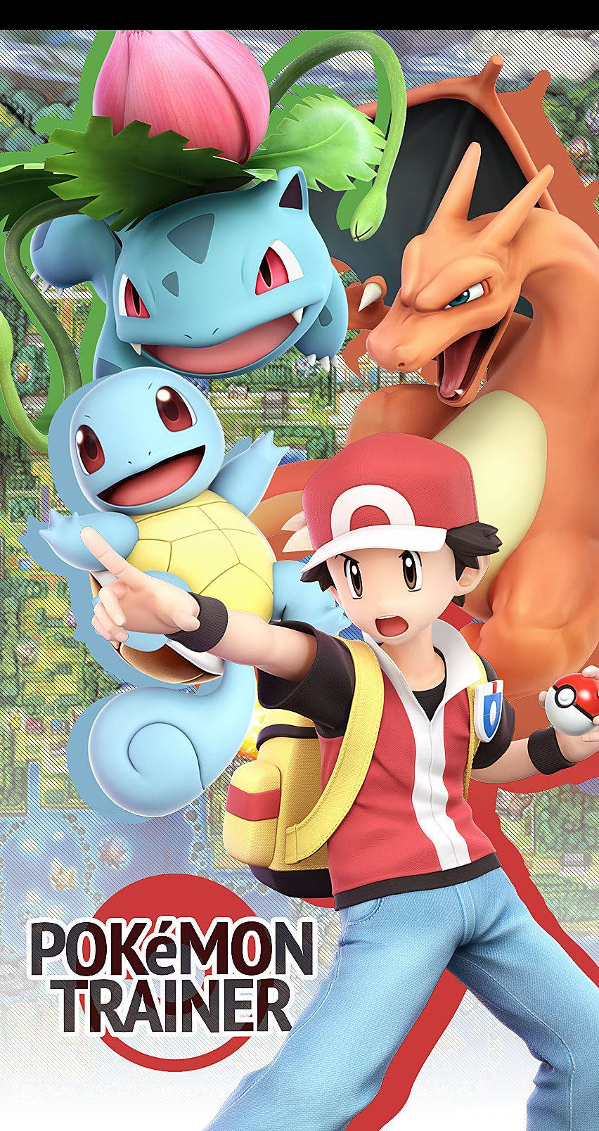 Pokemons With Trainer Smash Ultimate Background