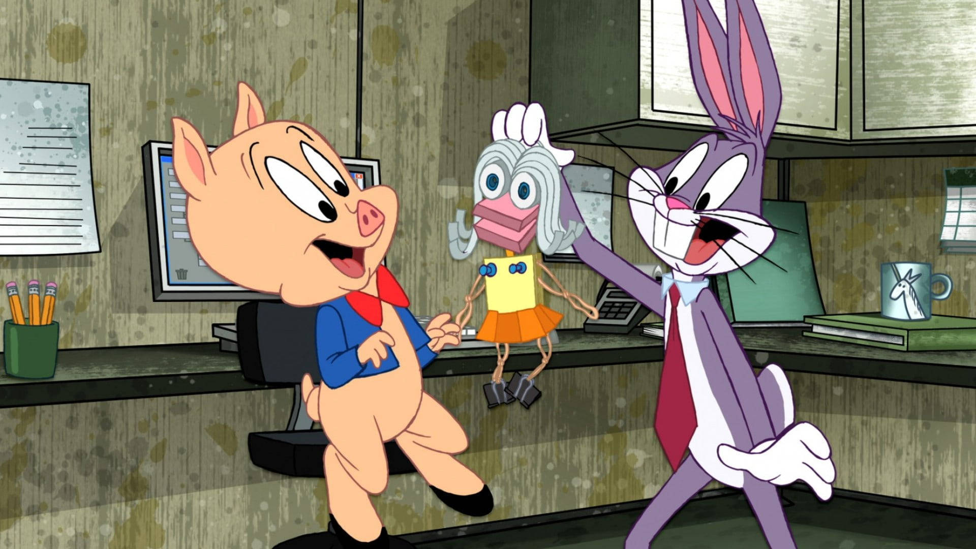 Porky Pig Bugs Bunny Looney Tunes Background