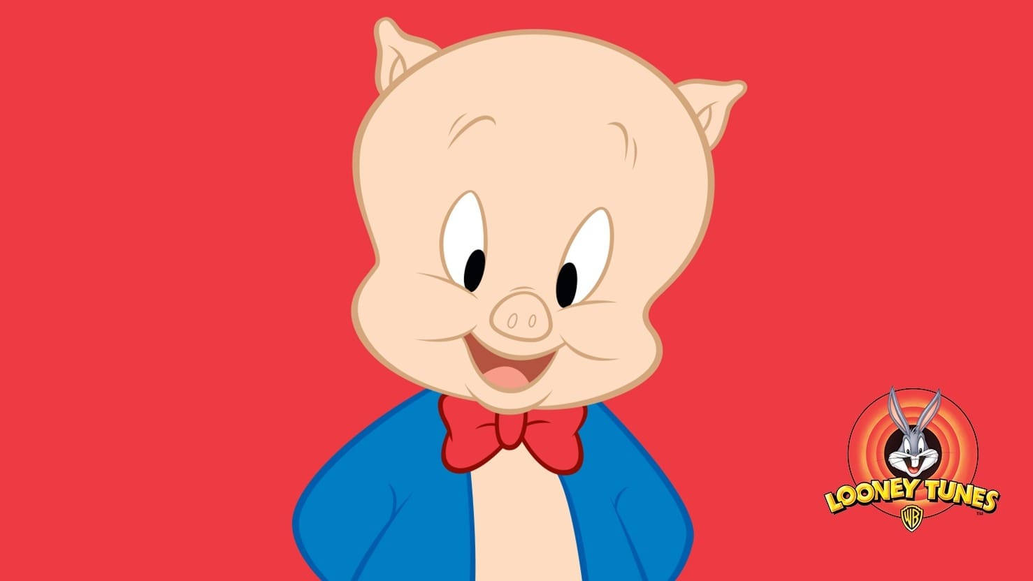 Porky Pig Solo Red Poster Background