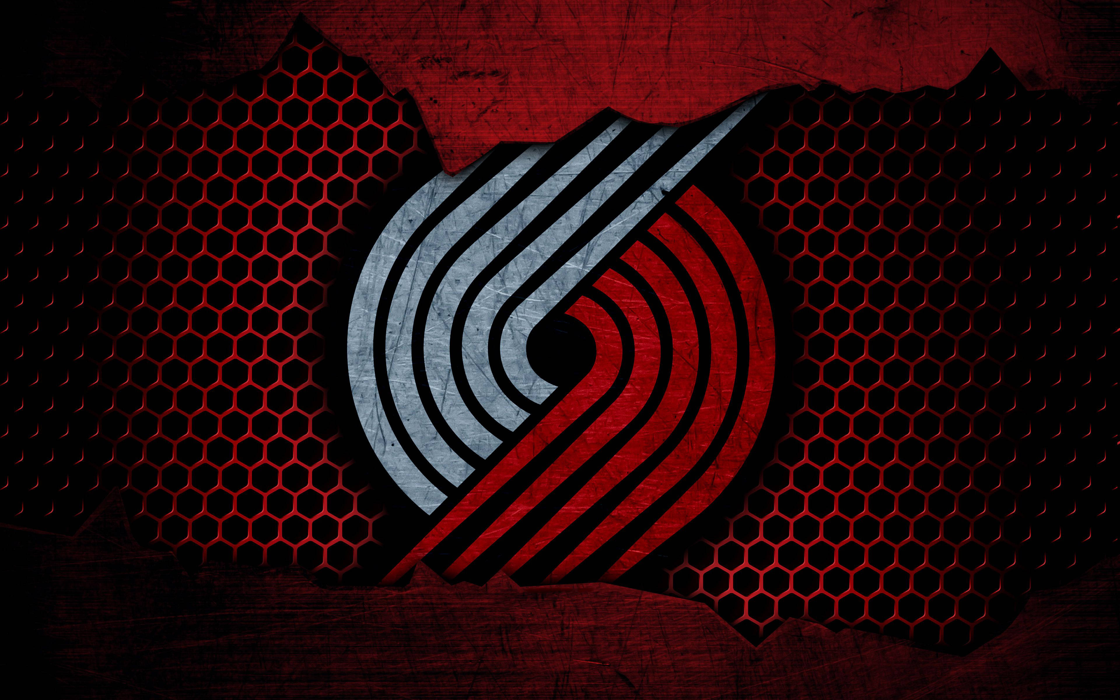 Download Portland Trail Blazers Grunge Metal Wallpaper | Wallpapers.com