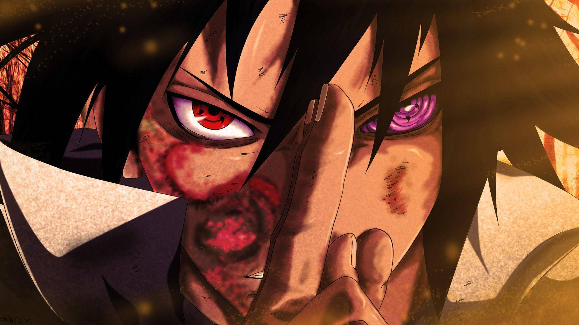 Powerful And Dangerous Sasuke Background