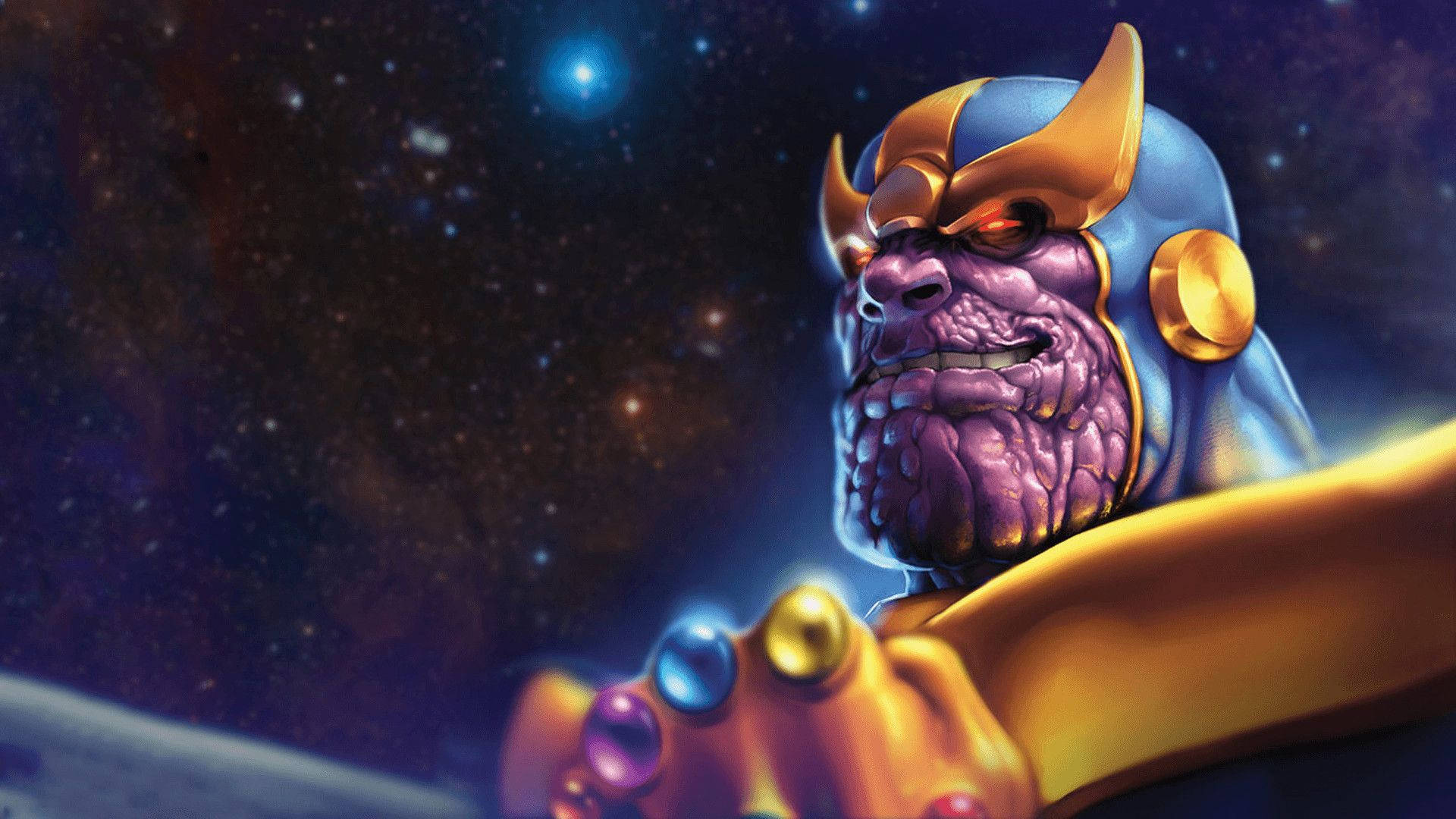 Powerful Titan Thanos Background