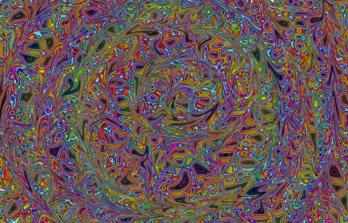 Psychedelic Spiral Art Background