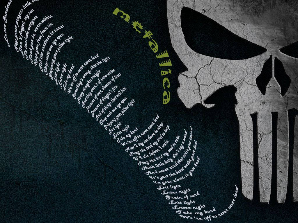 Punisher Skull Metallica Background
