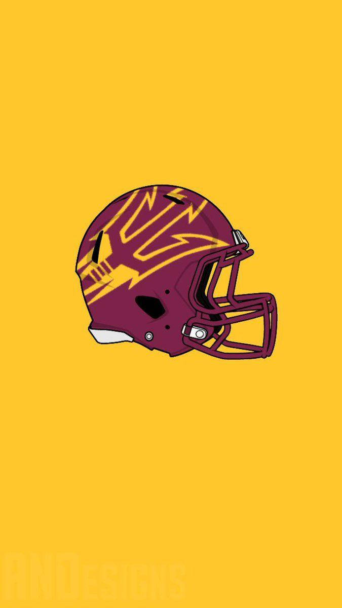 Download Purple Football Helmet Arizona State University Wallpaper ...