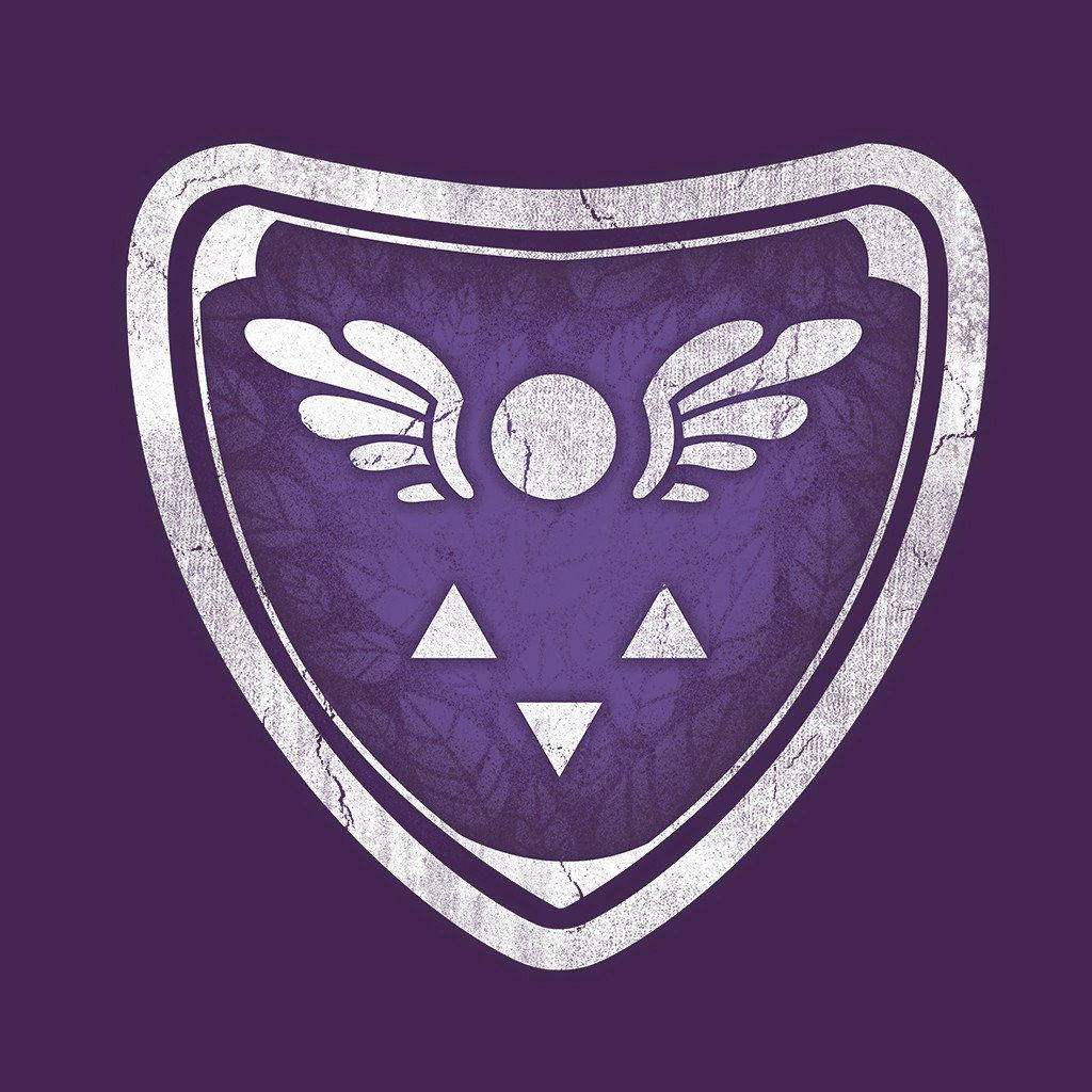 Purple White Deltarune Symbol Background